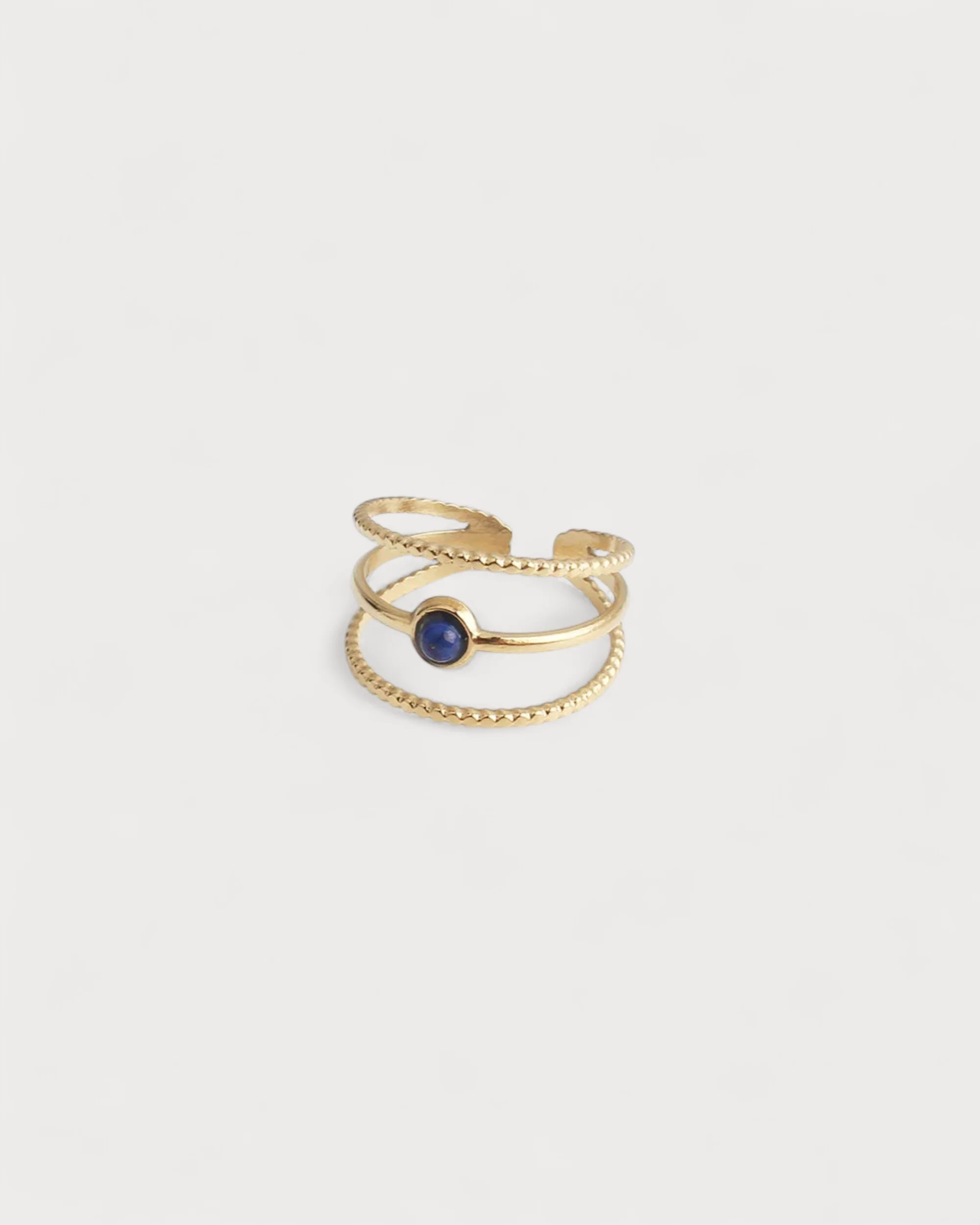 Aarya - Ring - Natural Stone - Stainless Steel - Adjustable - Image 5