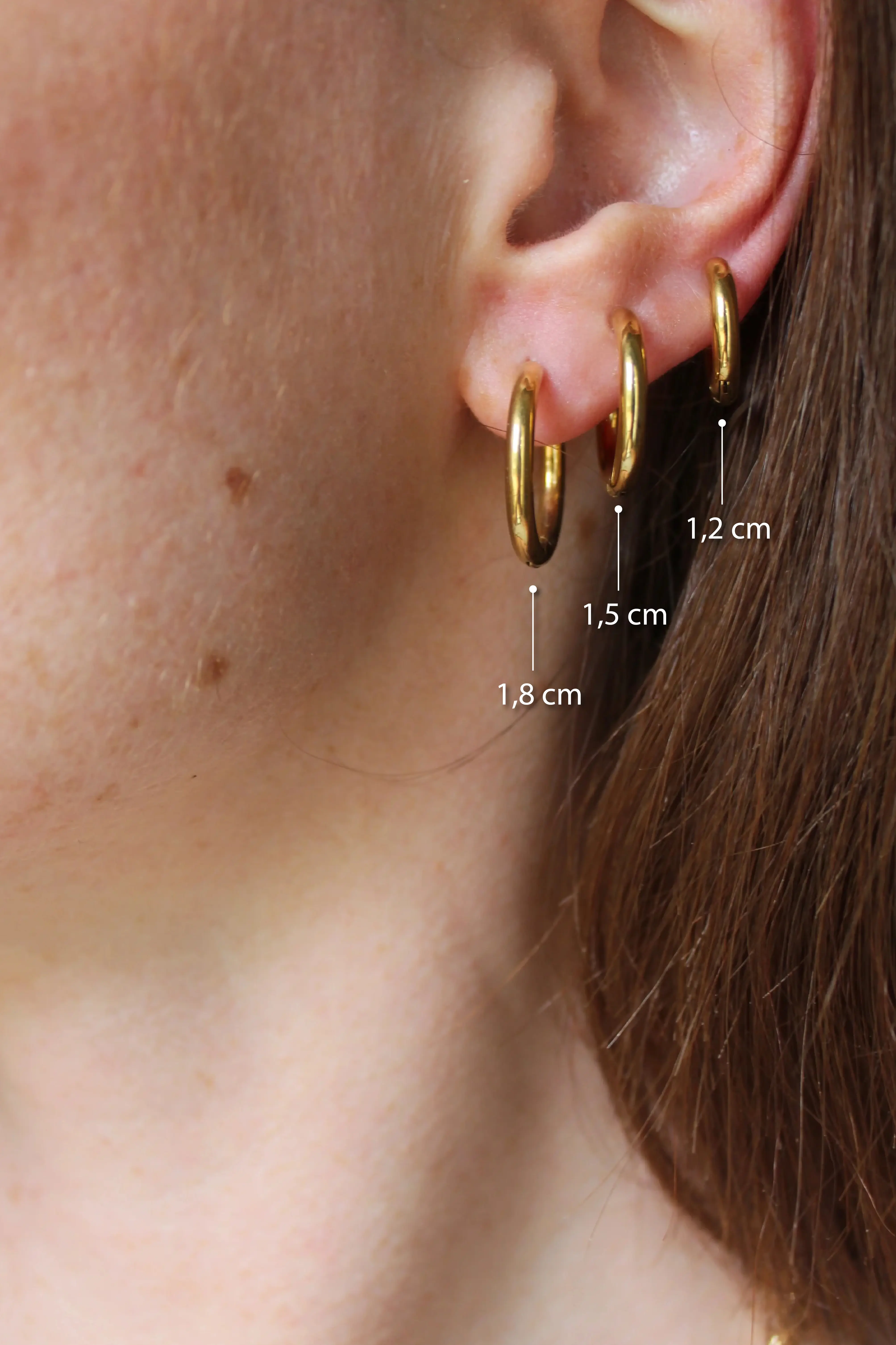 Basic - Earrings - Clip On - Stainless Steel - Image 3