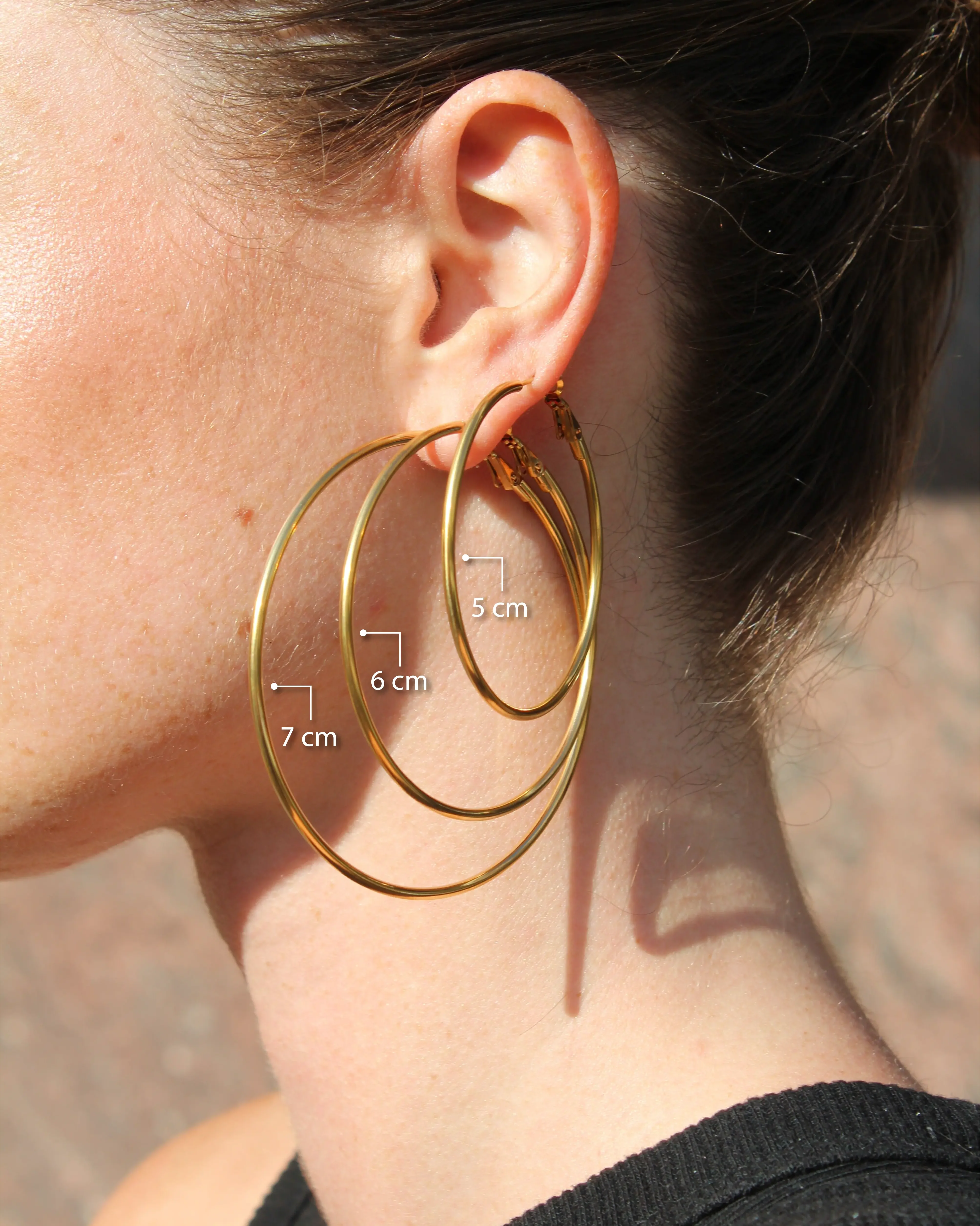 Basic hoops - Earrings - Stainless Steel - Image 2