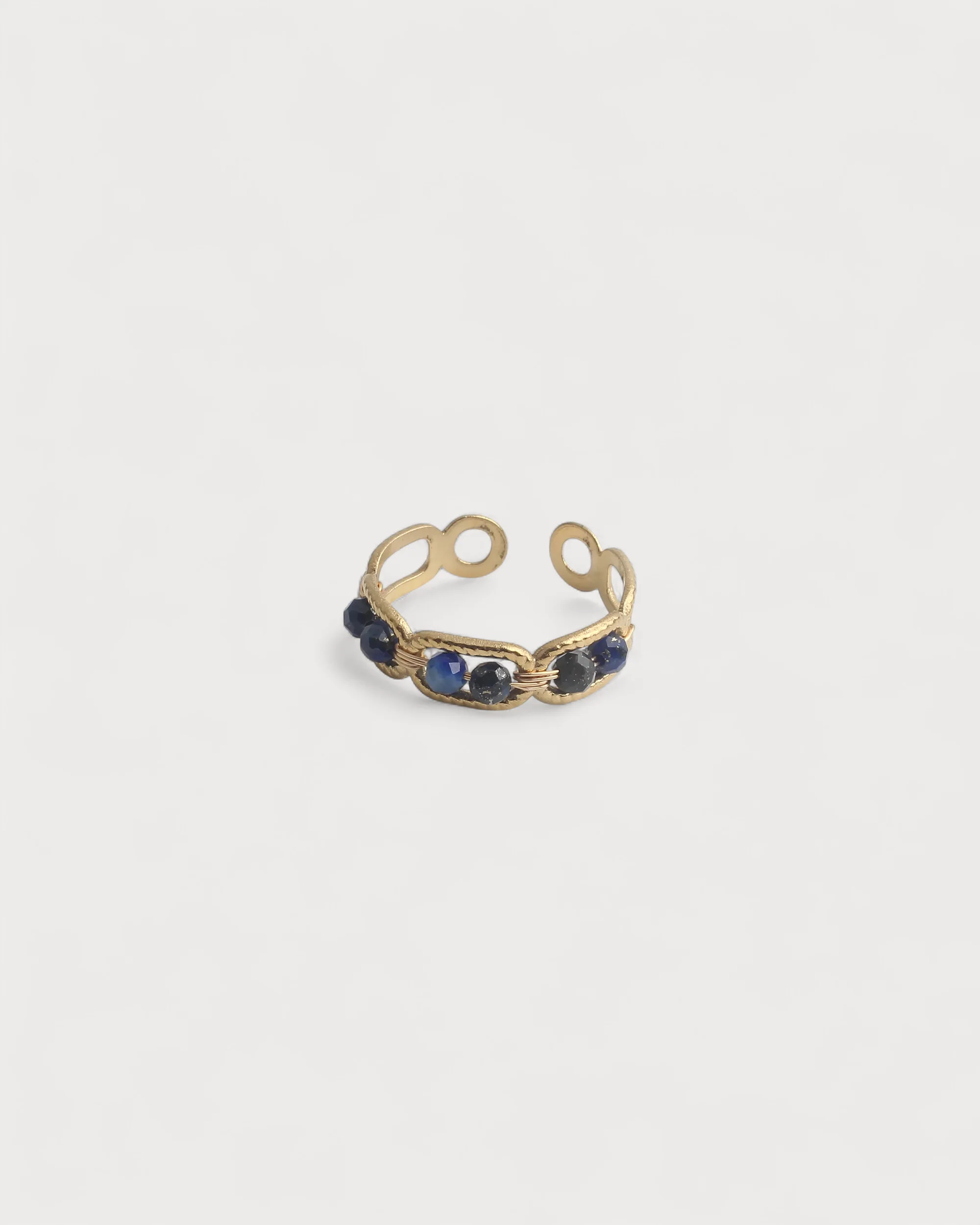Bente - Ring - Natural Stone - Stainless Steel - Image 4
