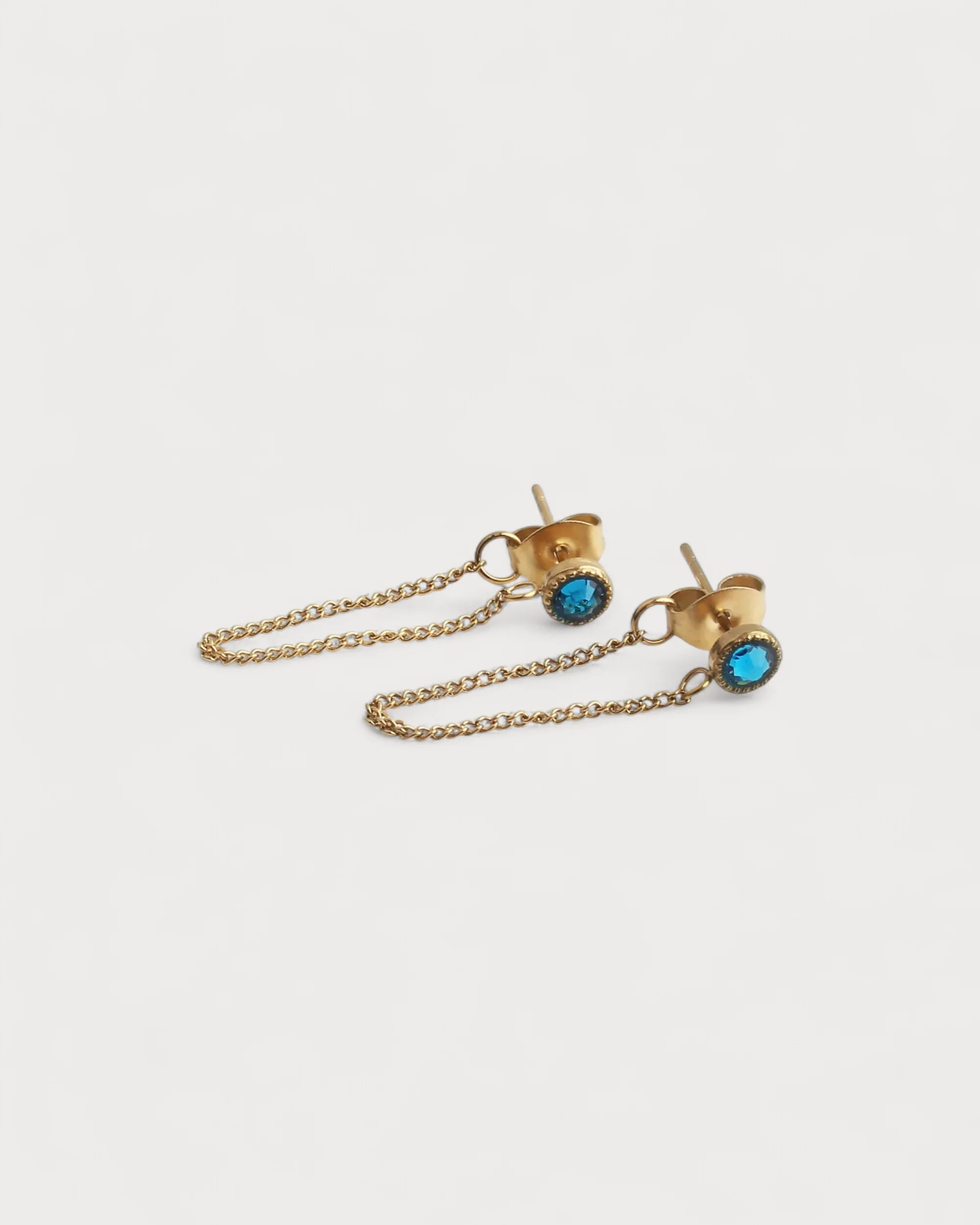 Berber Chain - Studs - Earrings - Stainlesss Steel - Image 3