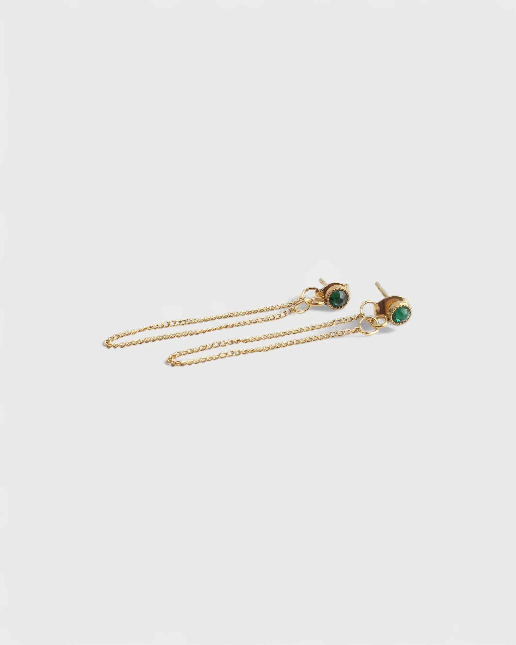 Berber Chain - Studs - Earrings - Stainlesss Steel - Image 4