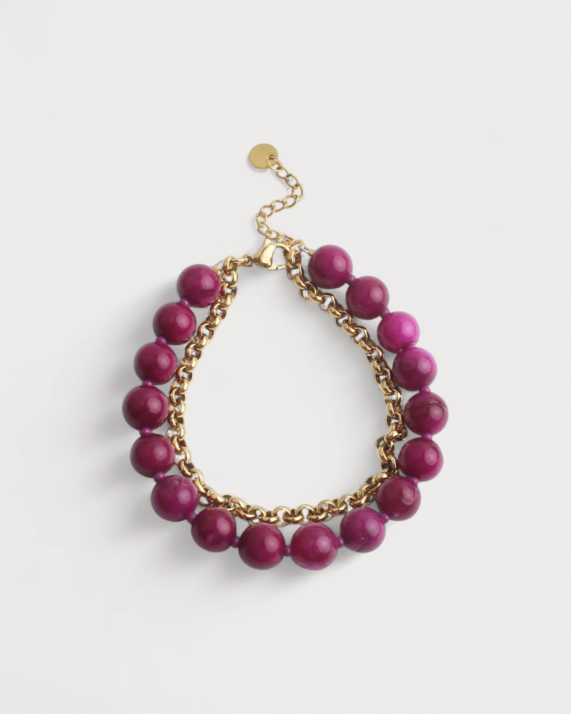 Big Stone - Bracelet - 2 Layer - Stainless Steel - Image 3