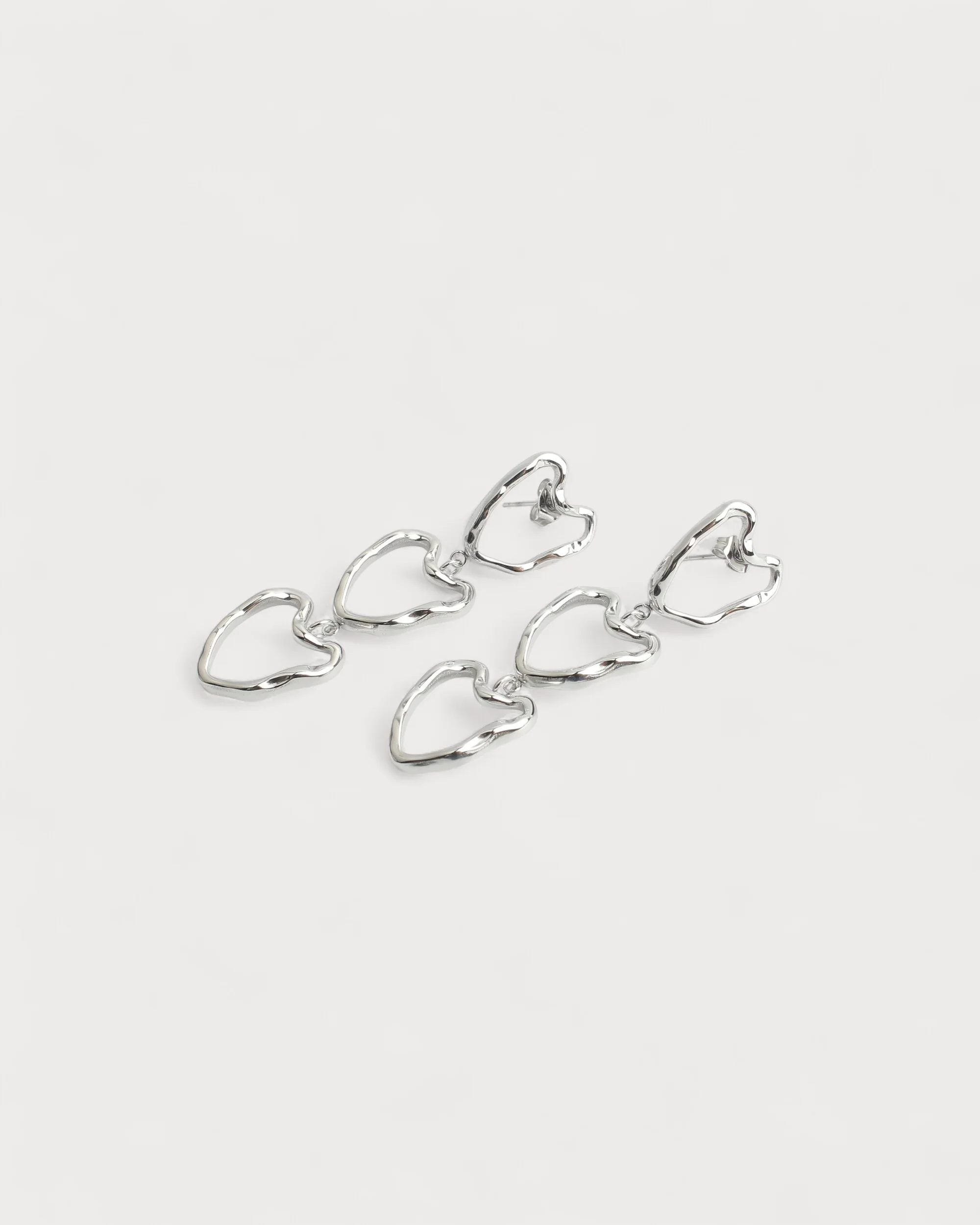 Chic Hearts - Earrings - Stainless Steel - Image 3