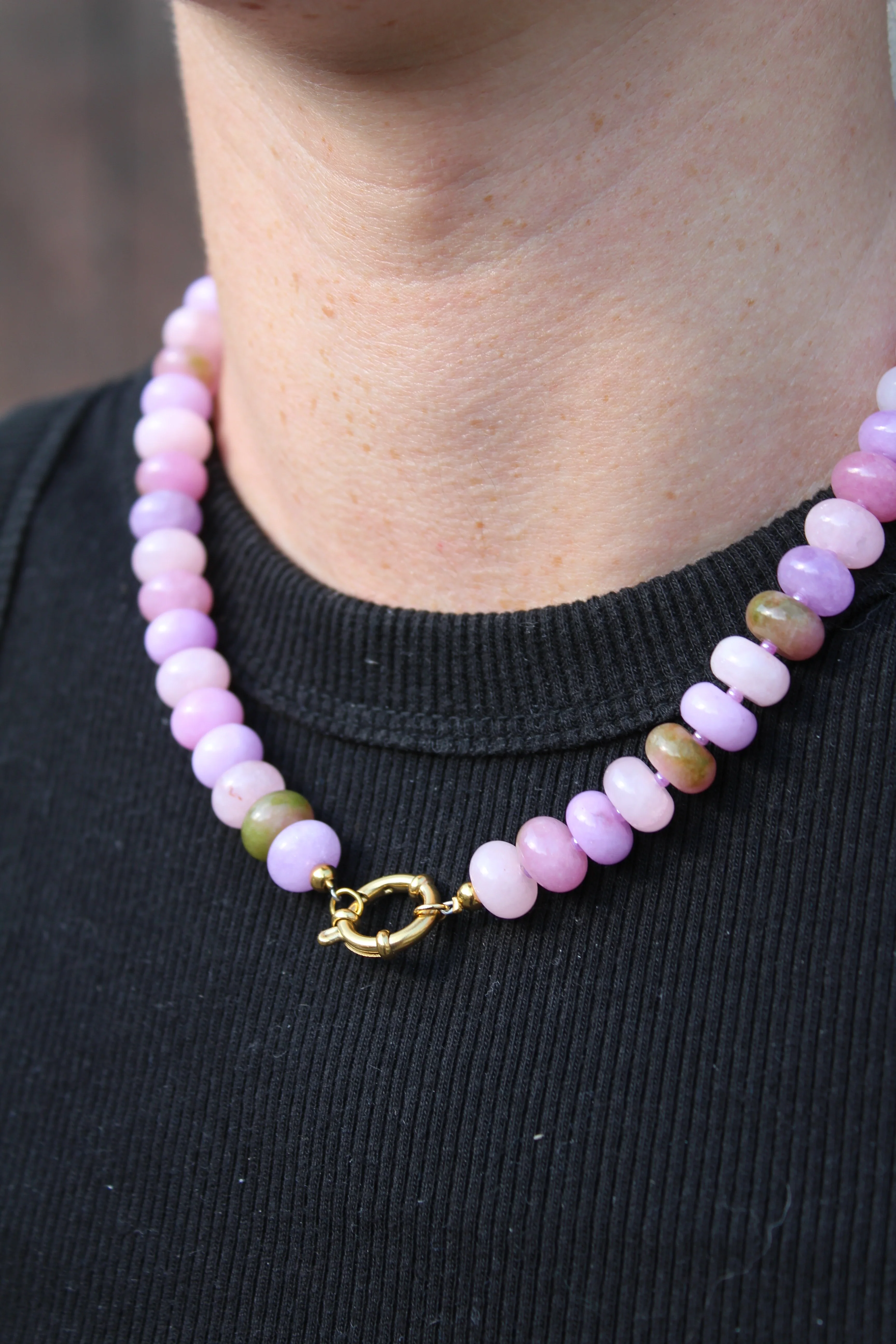 Clarisa - Necklace - Natural Stone - Stainless Steel - Image 10