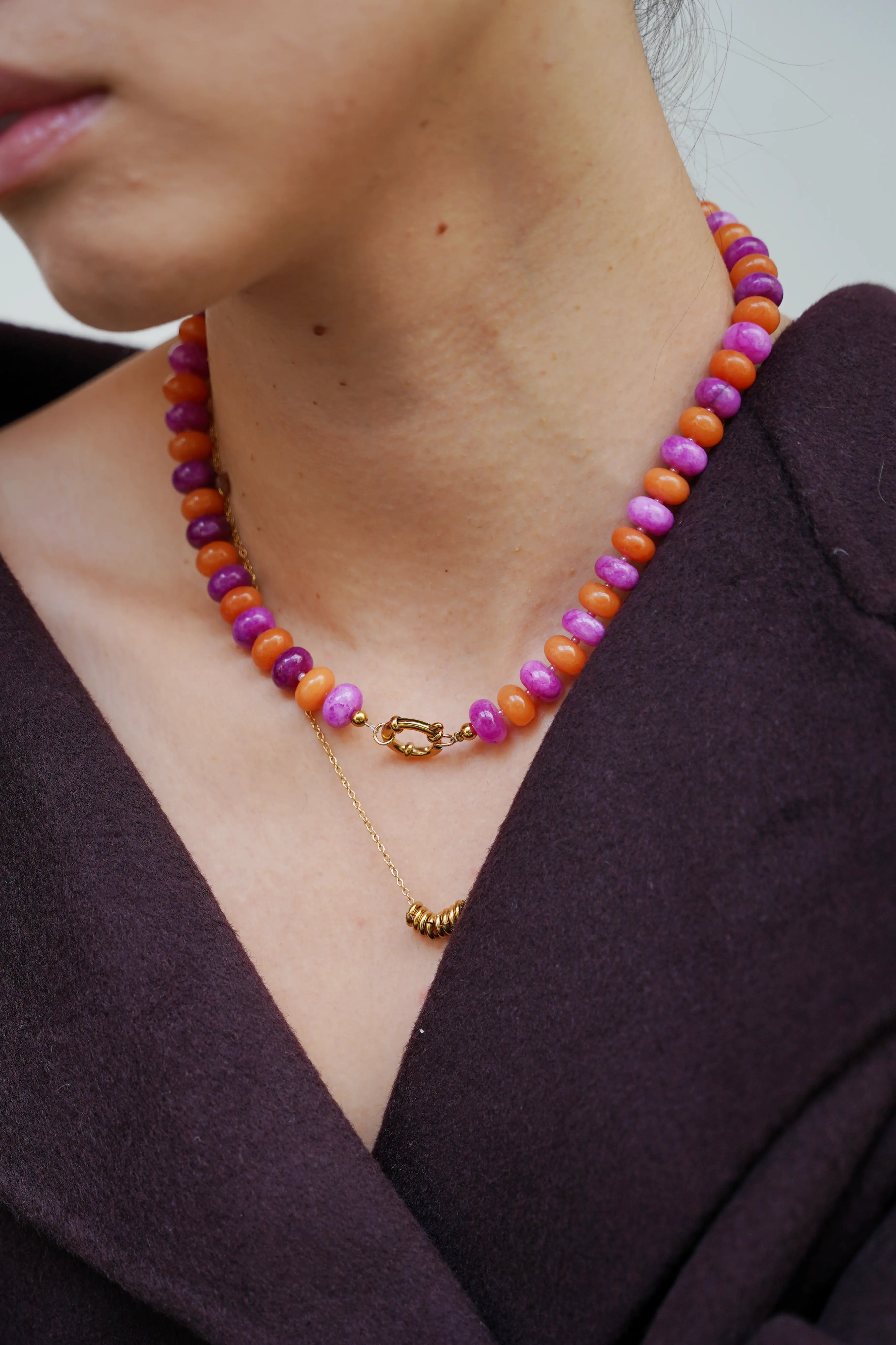 Clarisa - Necklace - Natural Stone - Stainless Steel - Image 19