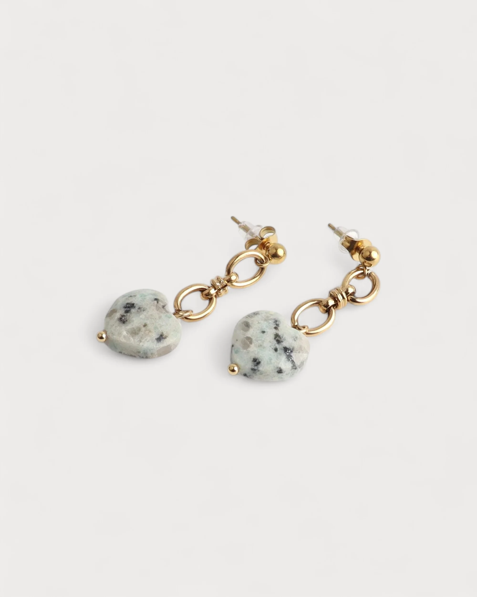 Crystel - Earrings - Natural Stone - Stainless Steel
