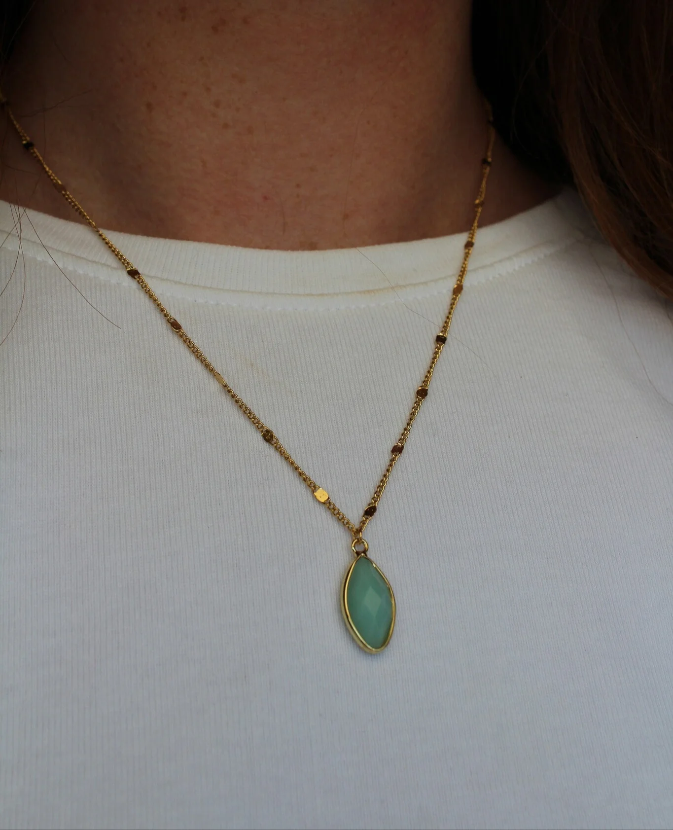 Dani - Necklace - Natural Stone- Stainless Steel - Image 4