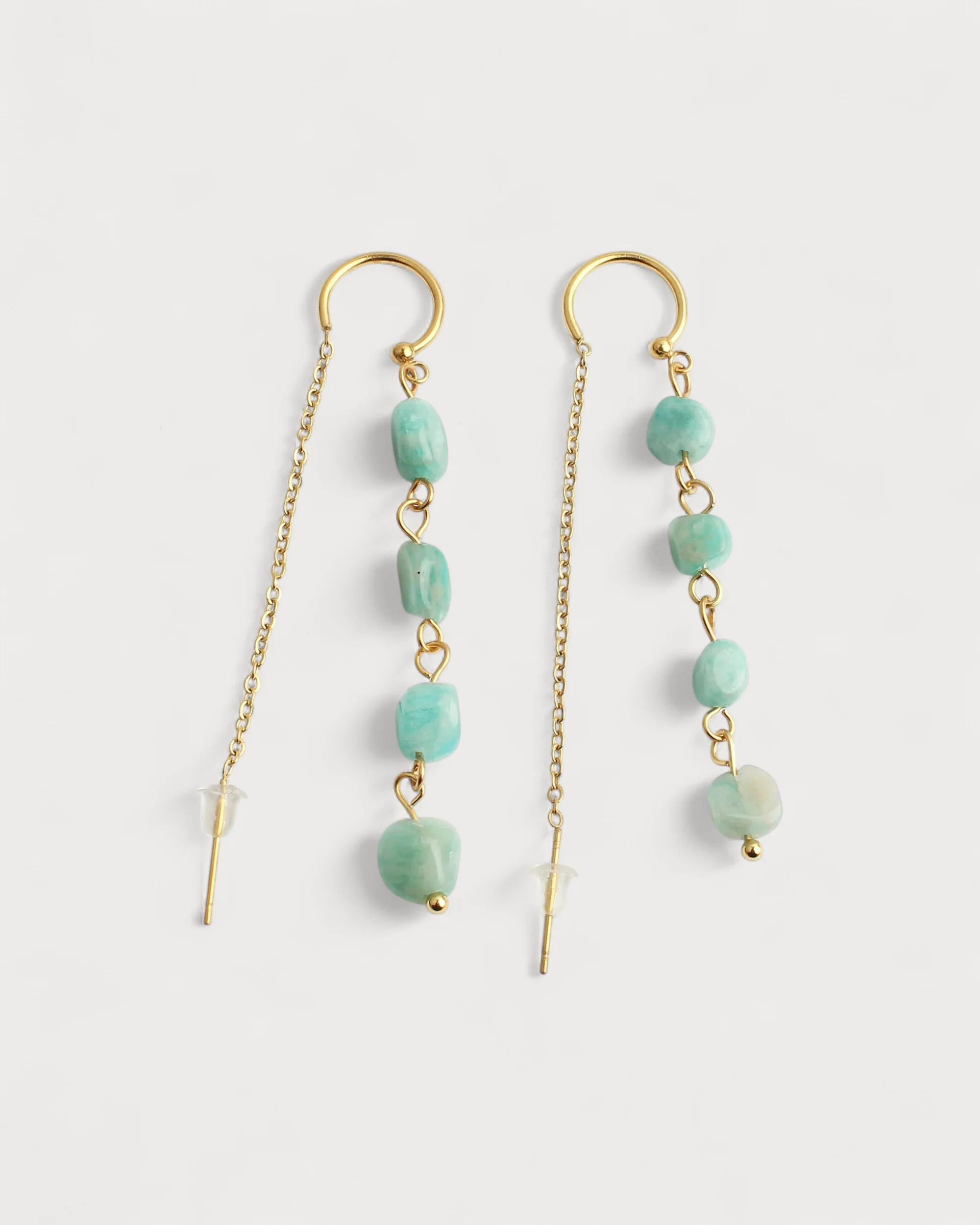 Danielle - Earrings - Natural Stone - Stainless Steel - Image 10