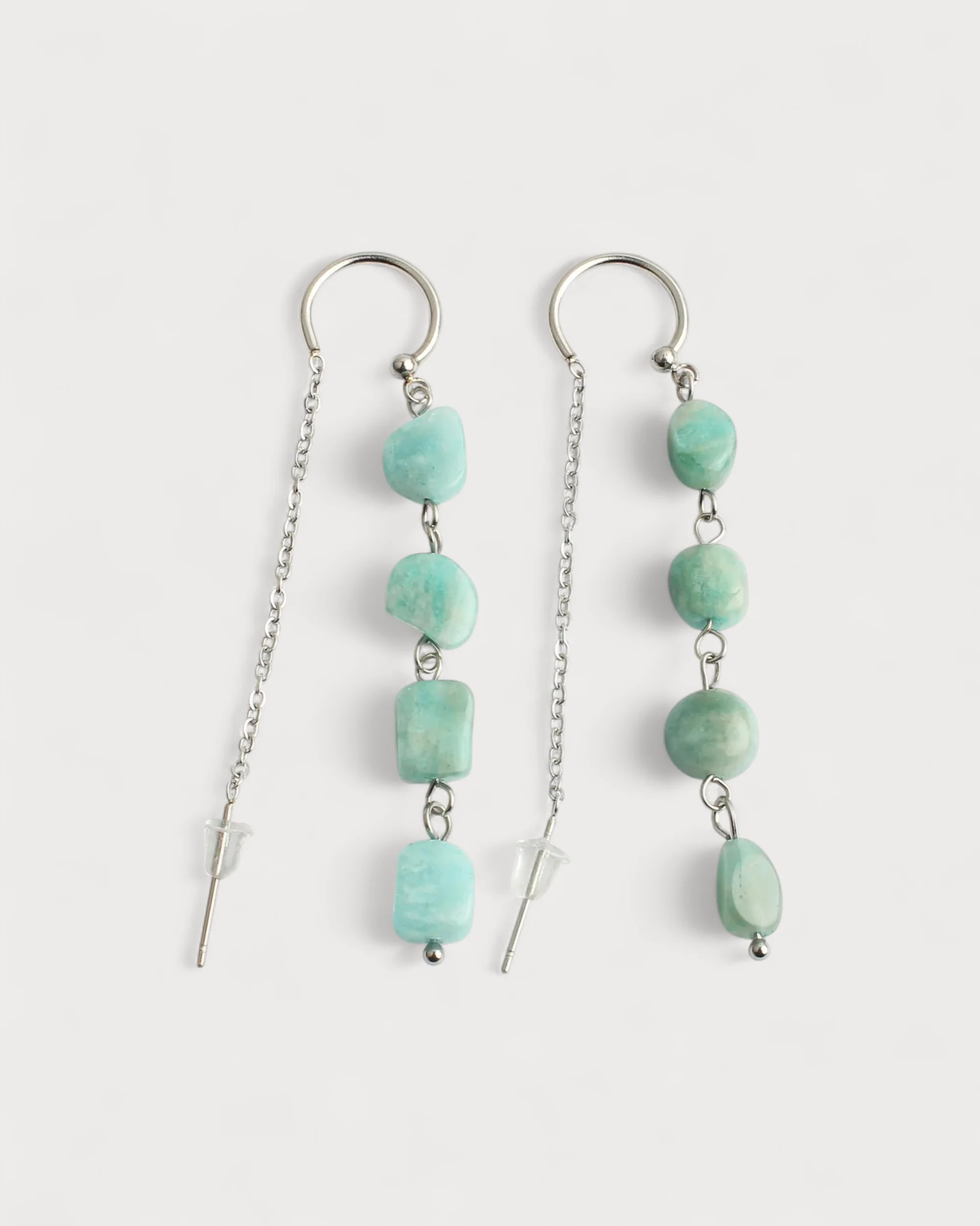 Danielle - Earrings - Natural Stone - Stainless Steel - Image 11