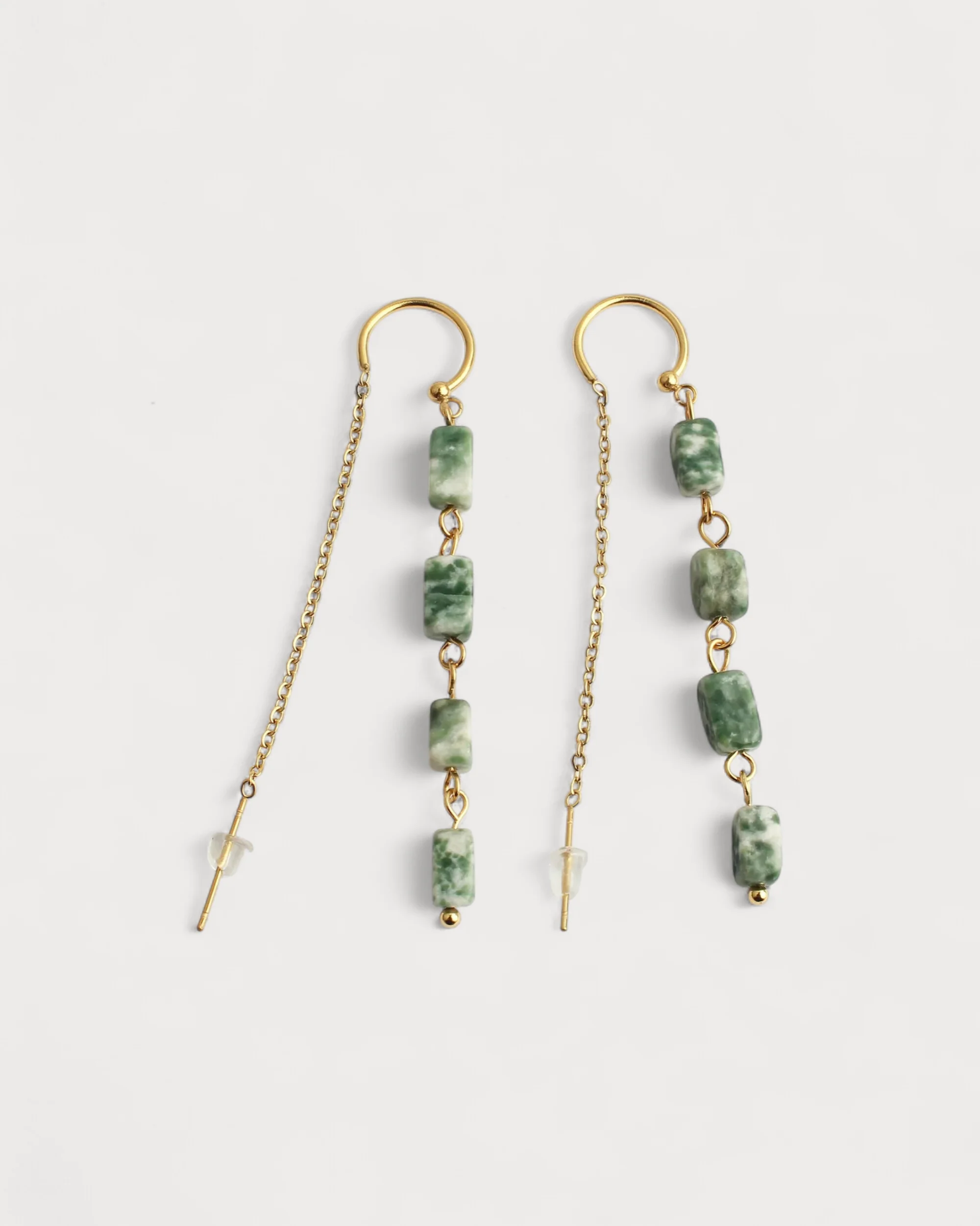 Danielle - Earrings - Natural Stone - Stainless Steel - Image 4