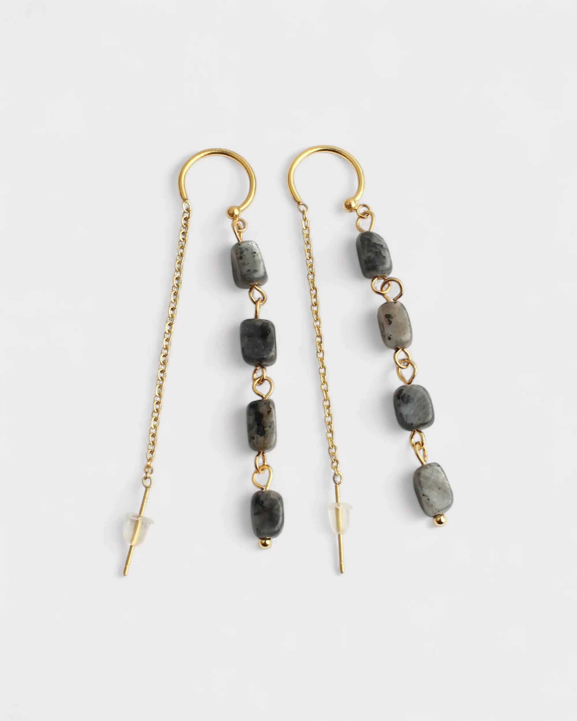 Danielle - Earrings - Natural Stone - Stainless Steel - Image 6