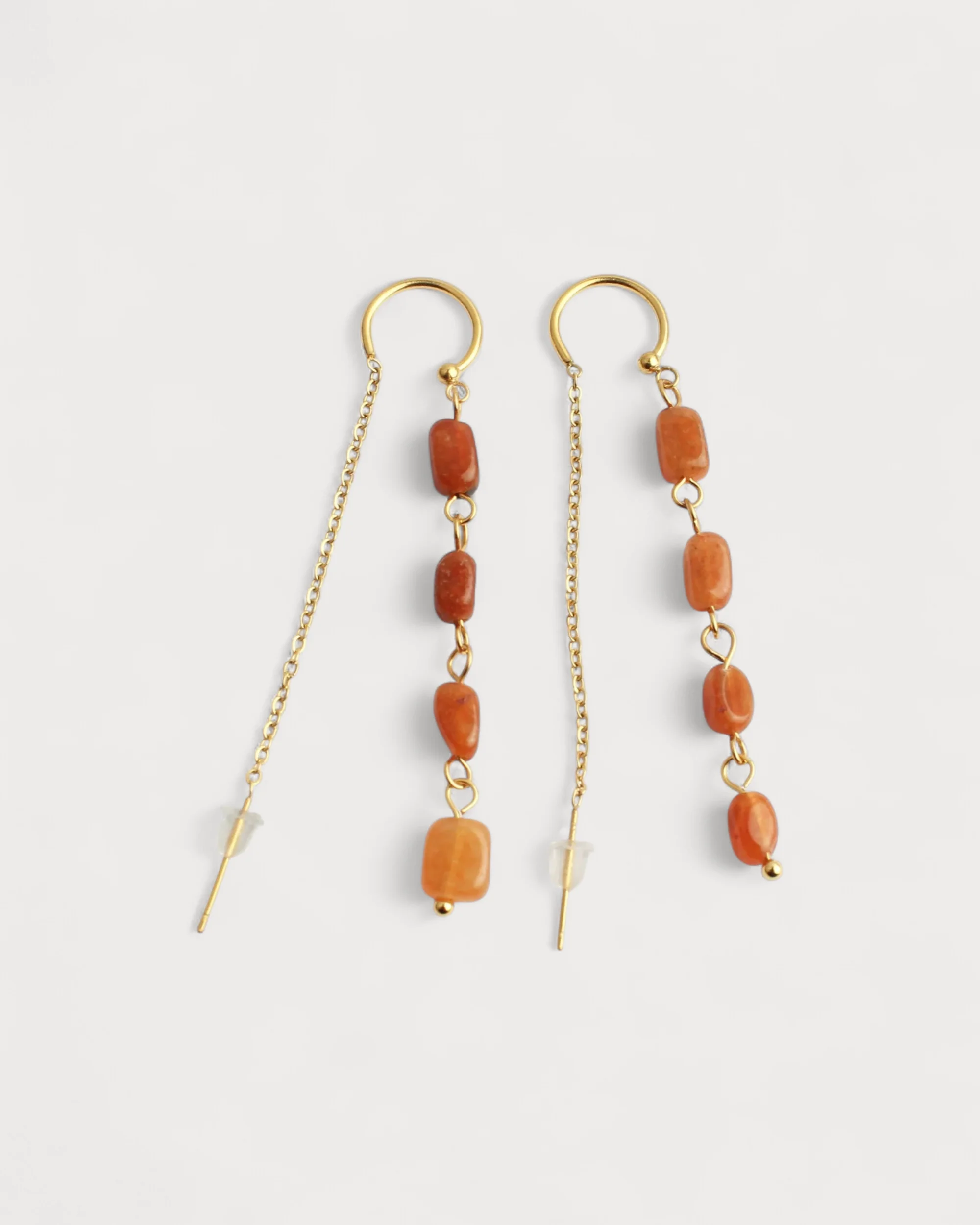 Danielle - Earrings - Natural Stone - Stainless Steel - Image 8