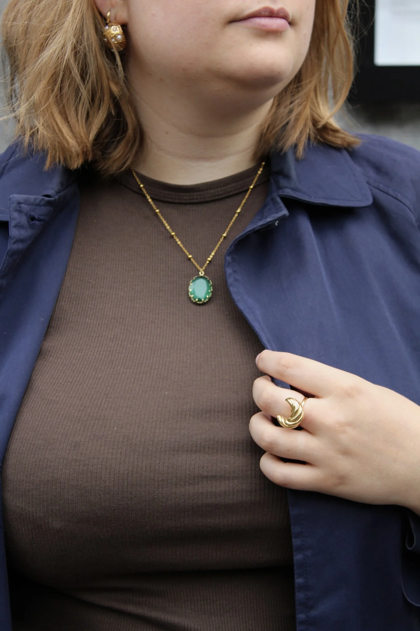 Darla - Necklace - Natural Stone - Stainless Steel - Image 5