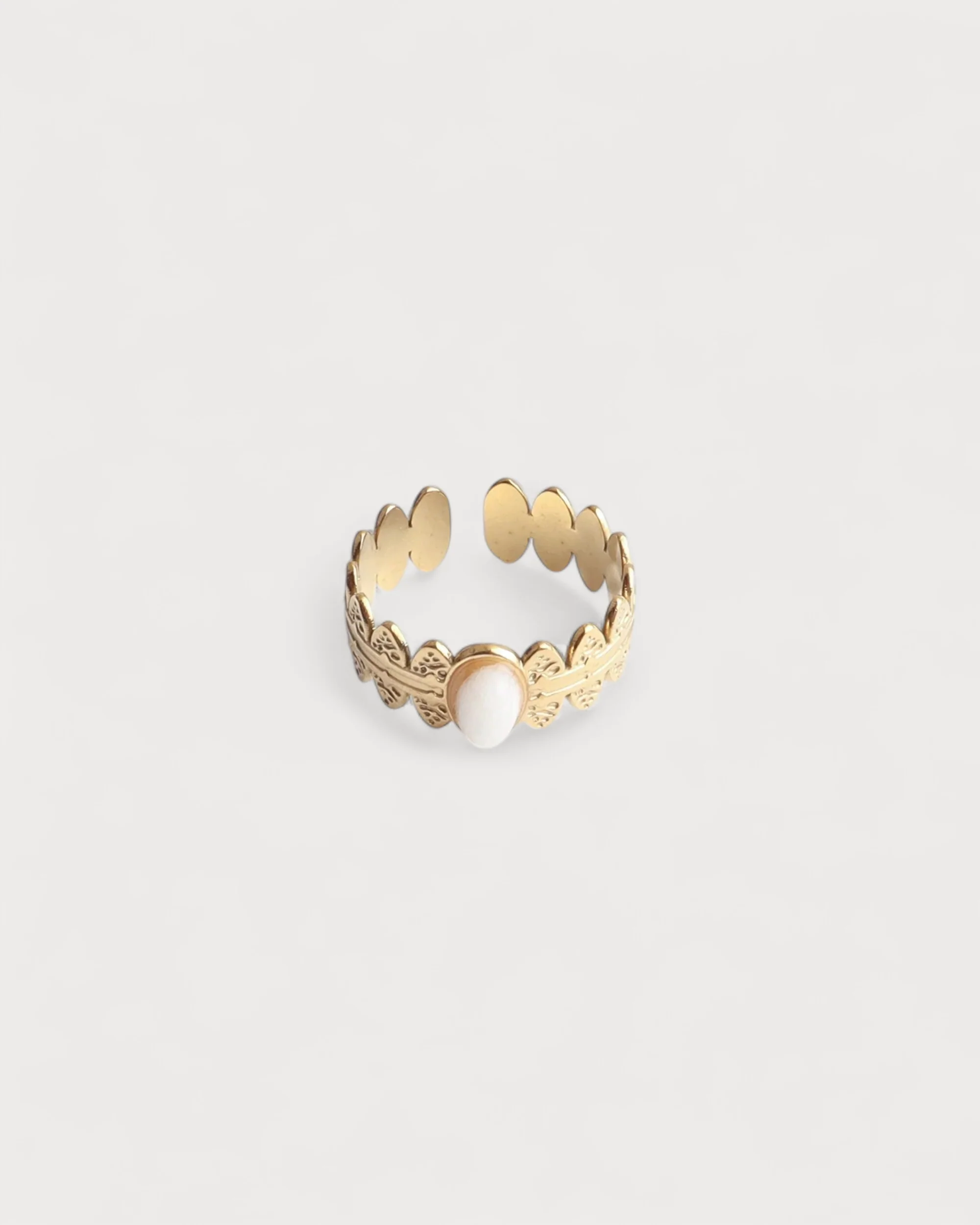 Didi - Ring - Natural Stone - Stainless steel - Adjustable - Image 13