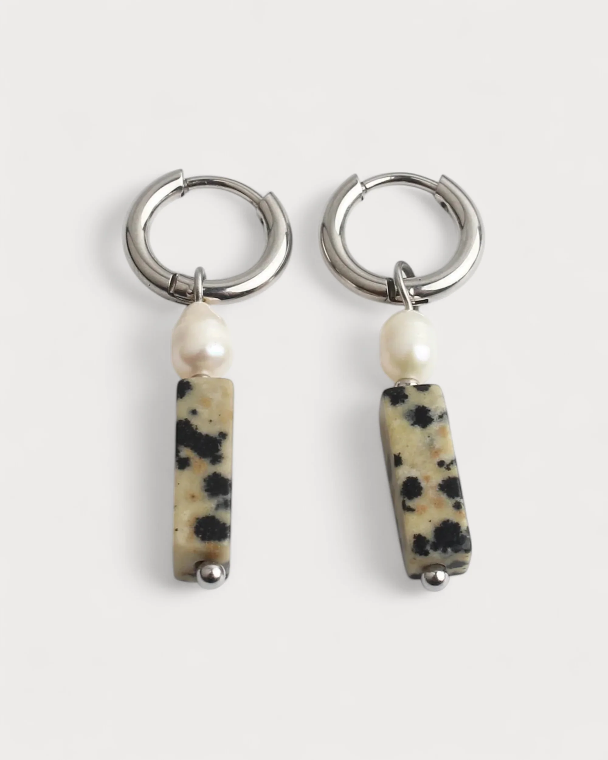 Dora & Pearl - Earrings - Natural Stone - Stainless Steel - Image 3