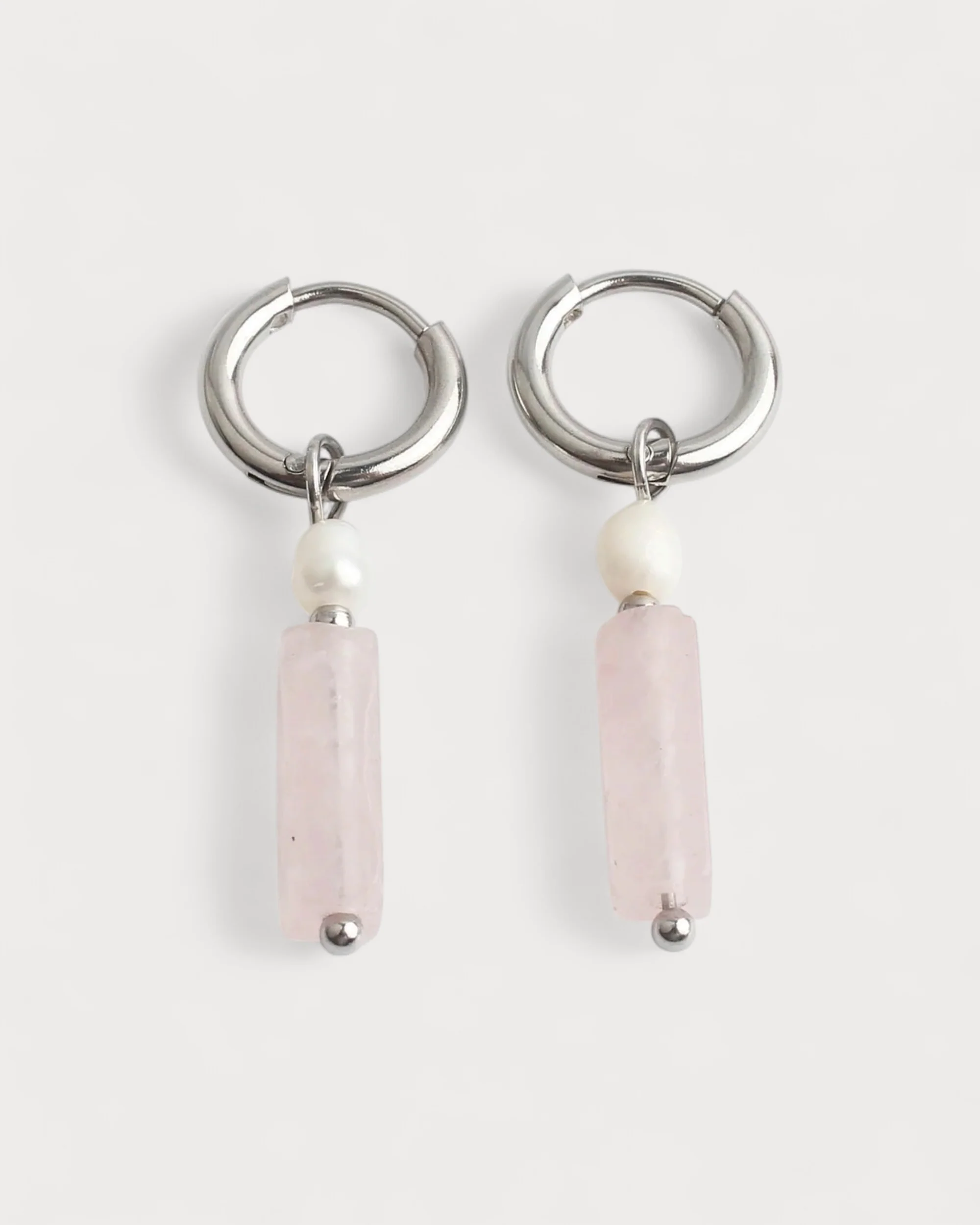 Dora & Pearl - Earrings - Natural Stone - Stainless Steel - Image 6