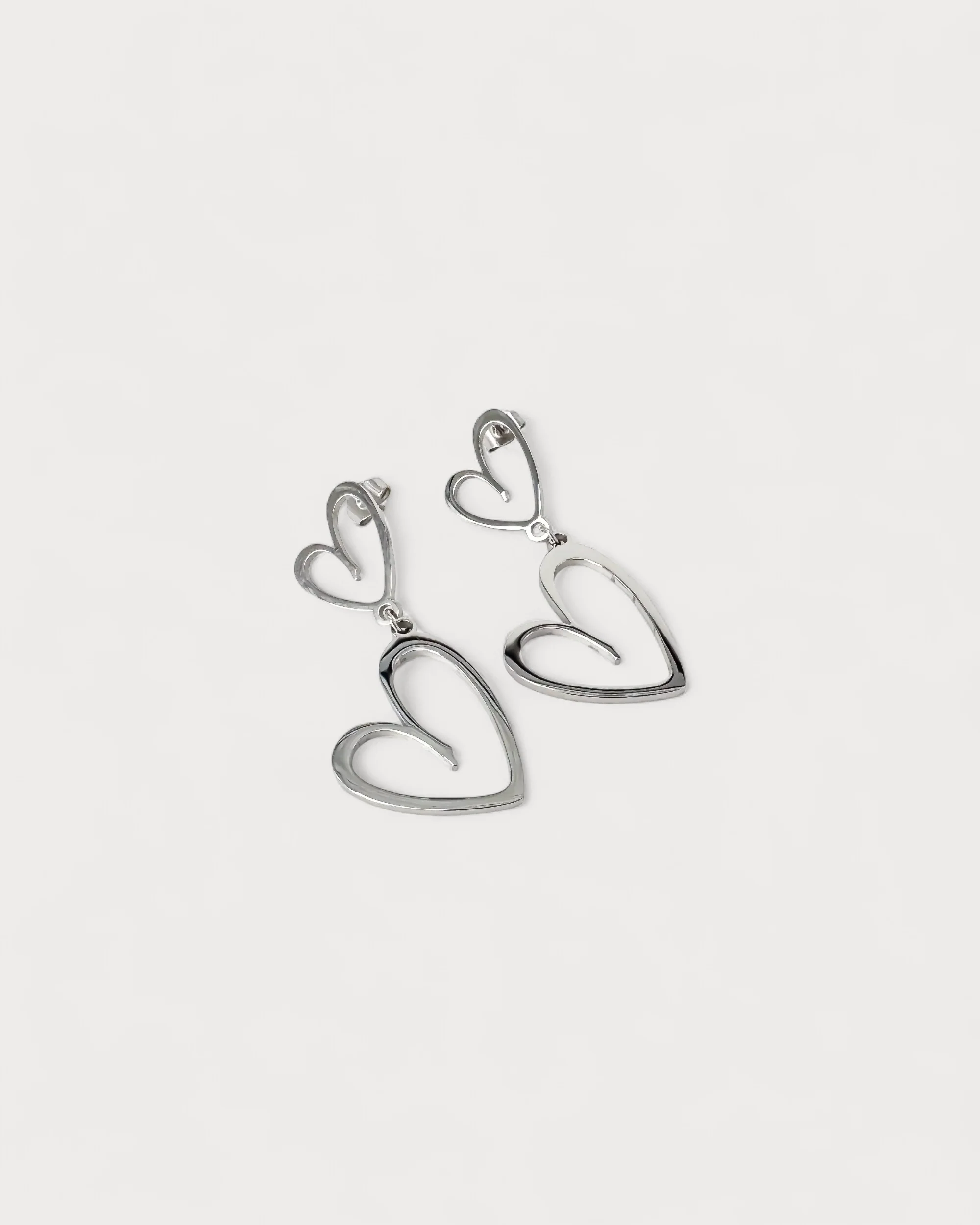 Double the love - Earrings - Stainless Steel - Image 3