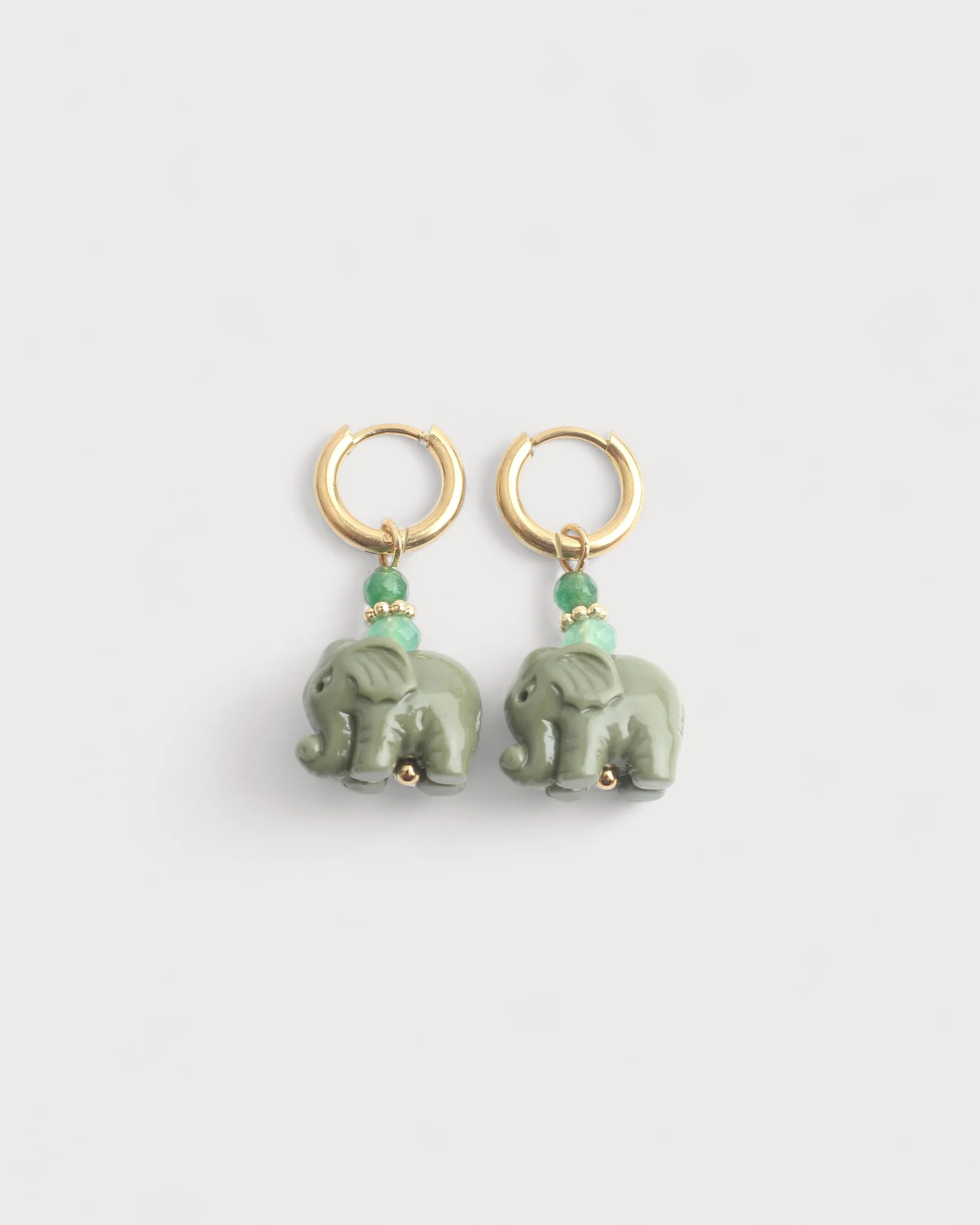 Elephant - Earrings - Stainless Steel - Image 6