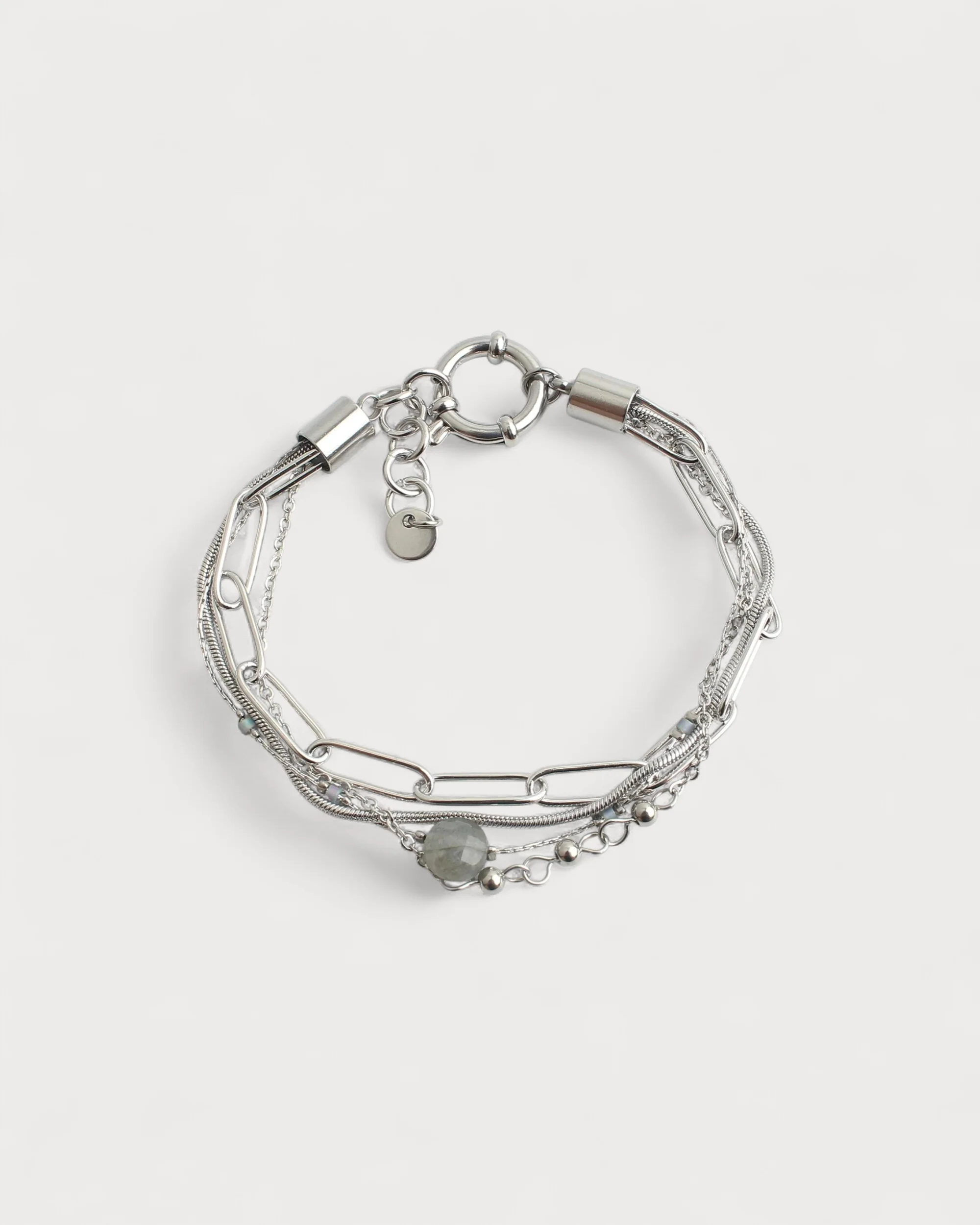 Eloise - Bracelet - Natural Stone - 4 Layer - Stainless Steel - Image 5