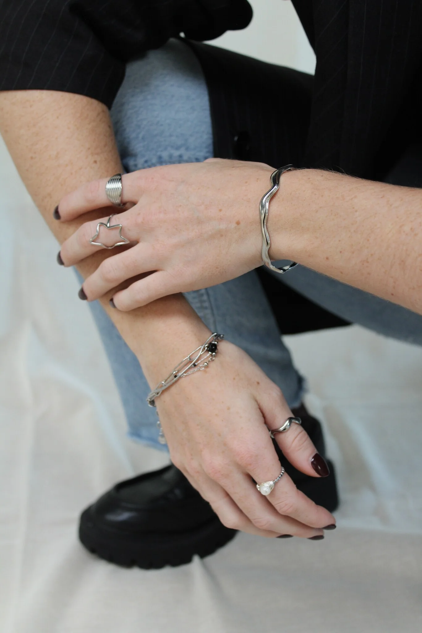 Eloise - Bracelet - Natural Stone - 4 Layer - Stainless Steel - Image 6