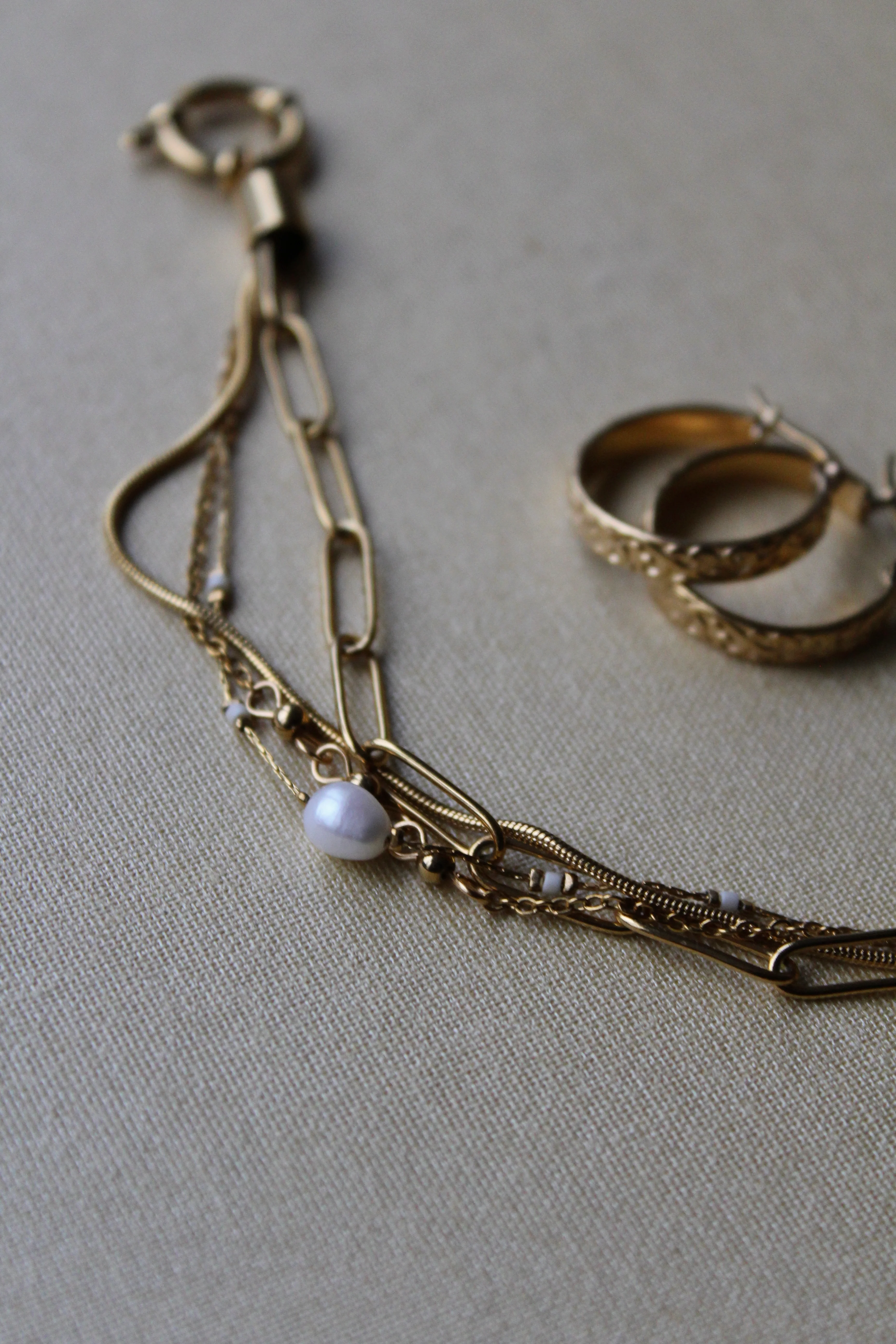 Eloise - Bracelet - Natural Stone - 4 Layer - Stainless Steel - Image 9