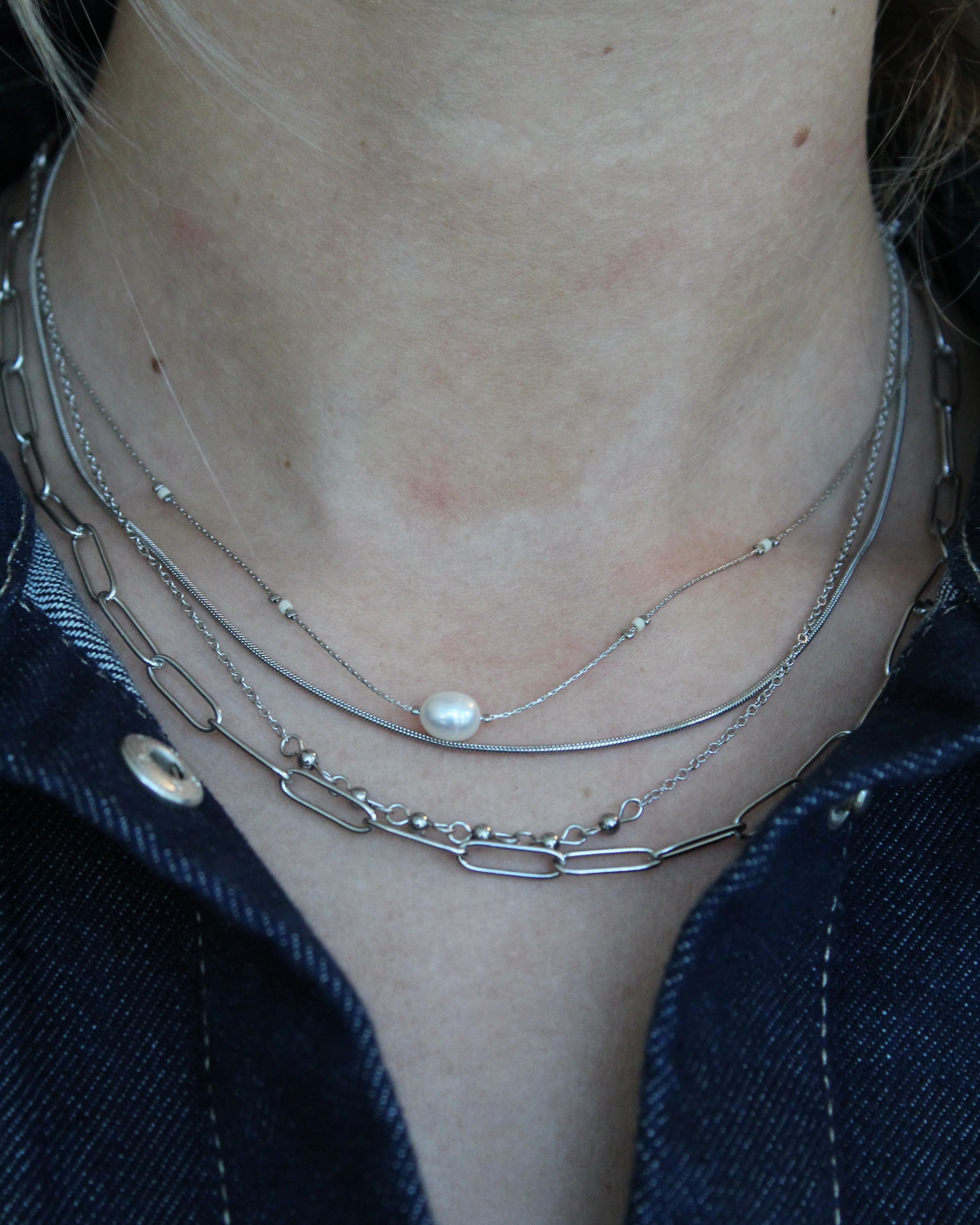Eloise - Necklace - Natural Stone - Stainless Steel - Image 5