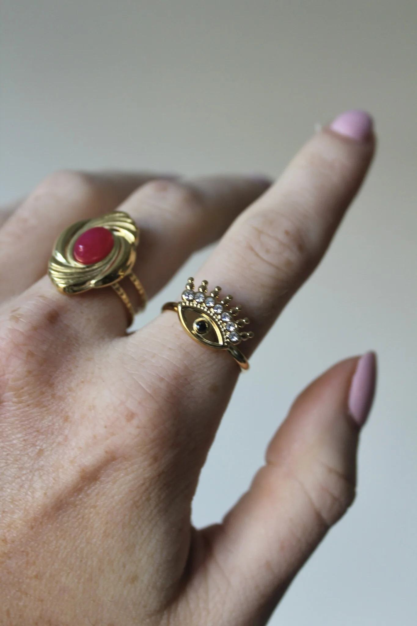 Eye - Ring - Stainless Steel - Adjustable - Image 2