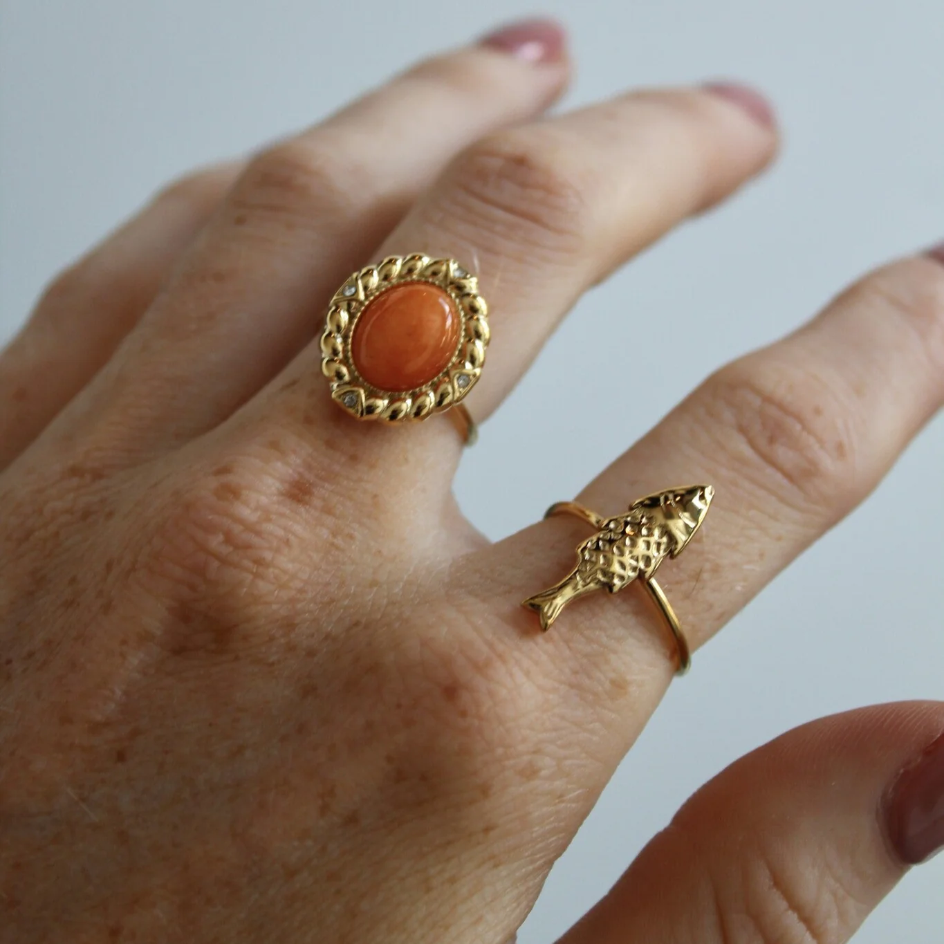 Fish - Ring - Stainless Steel - Adjustable - Image 3