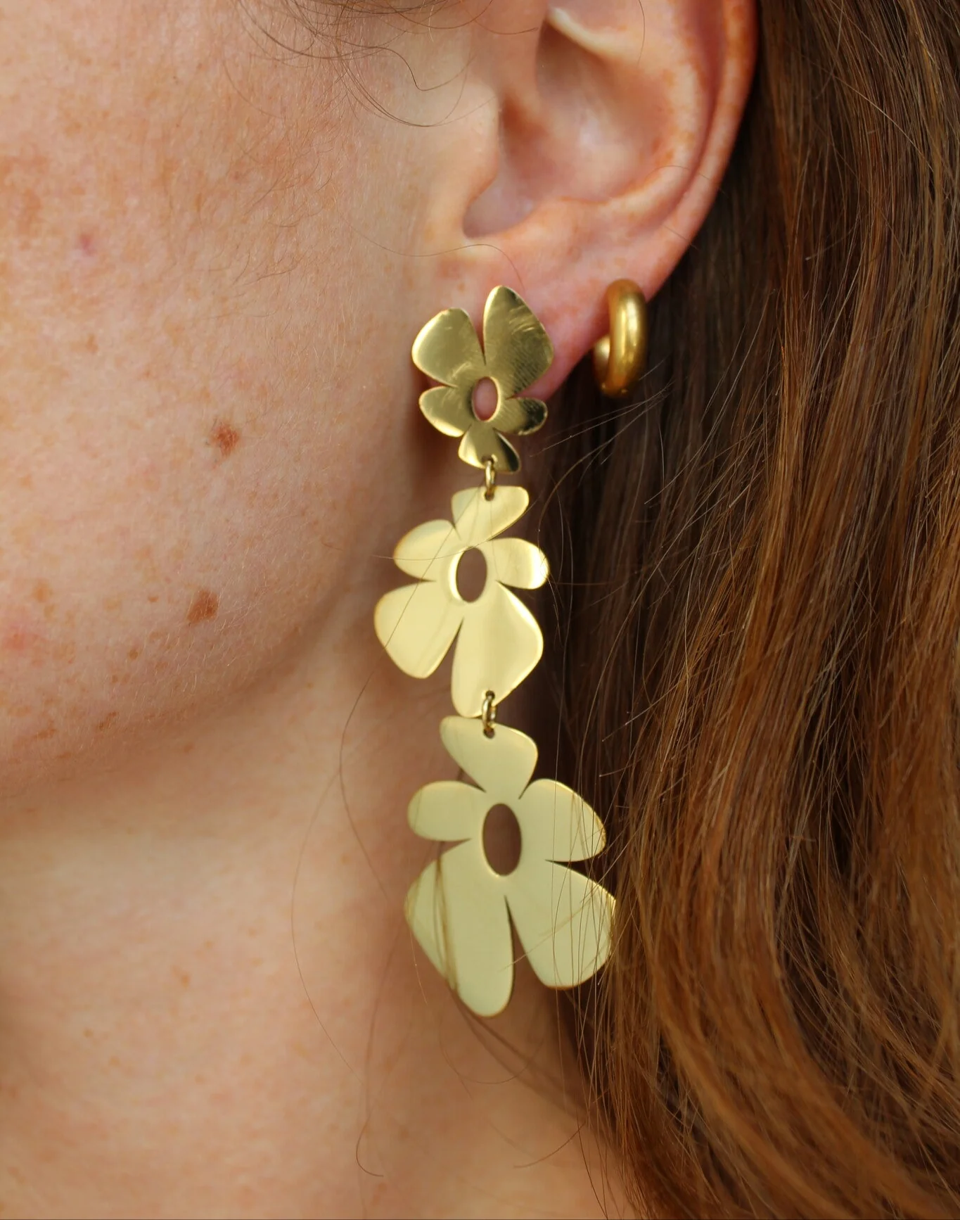 Flowers, Flowers, Flowers - Earrings - Stainless Steel - Image 3