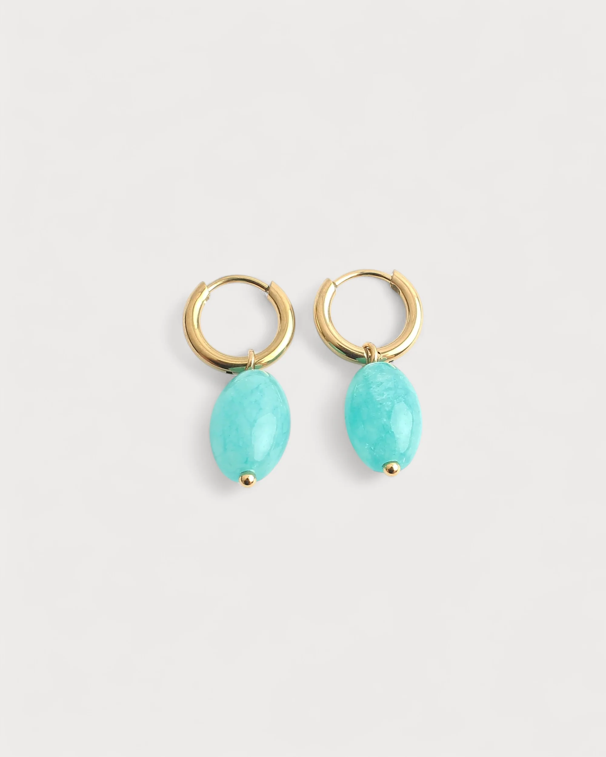 Freyde - Earrings - Natural Stone - Stainless Steel - Image 7