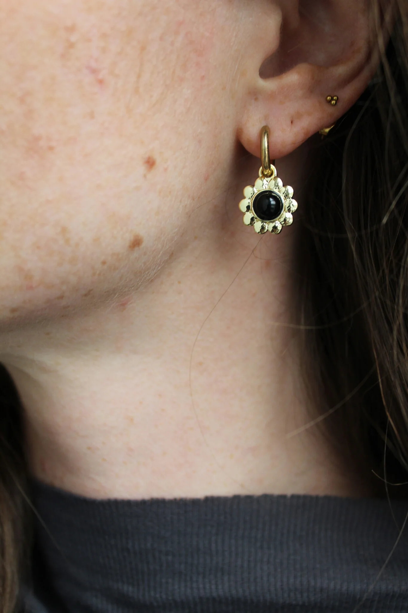 Harper - Earrings - Natural Stone - Stainless Steel - Image 4