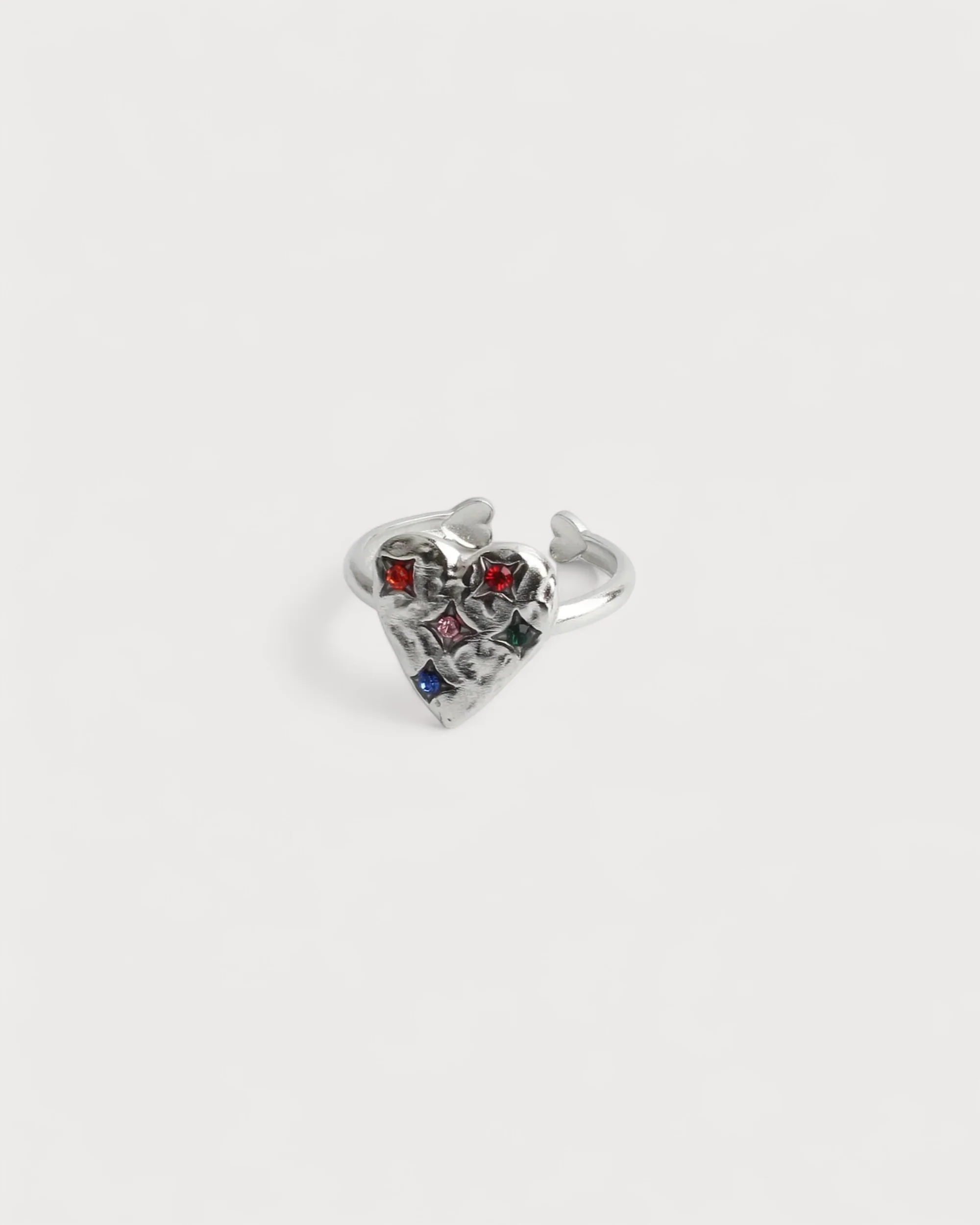 Heart - Ring - Stainless Steel - Adjustable - Image 3