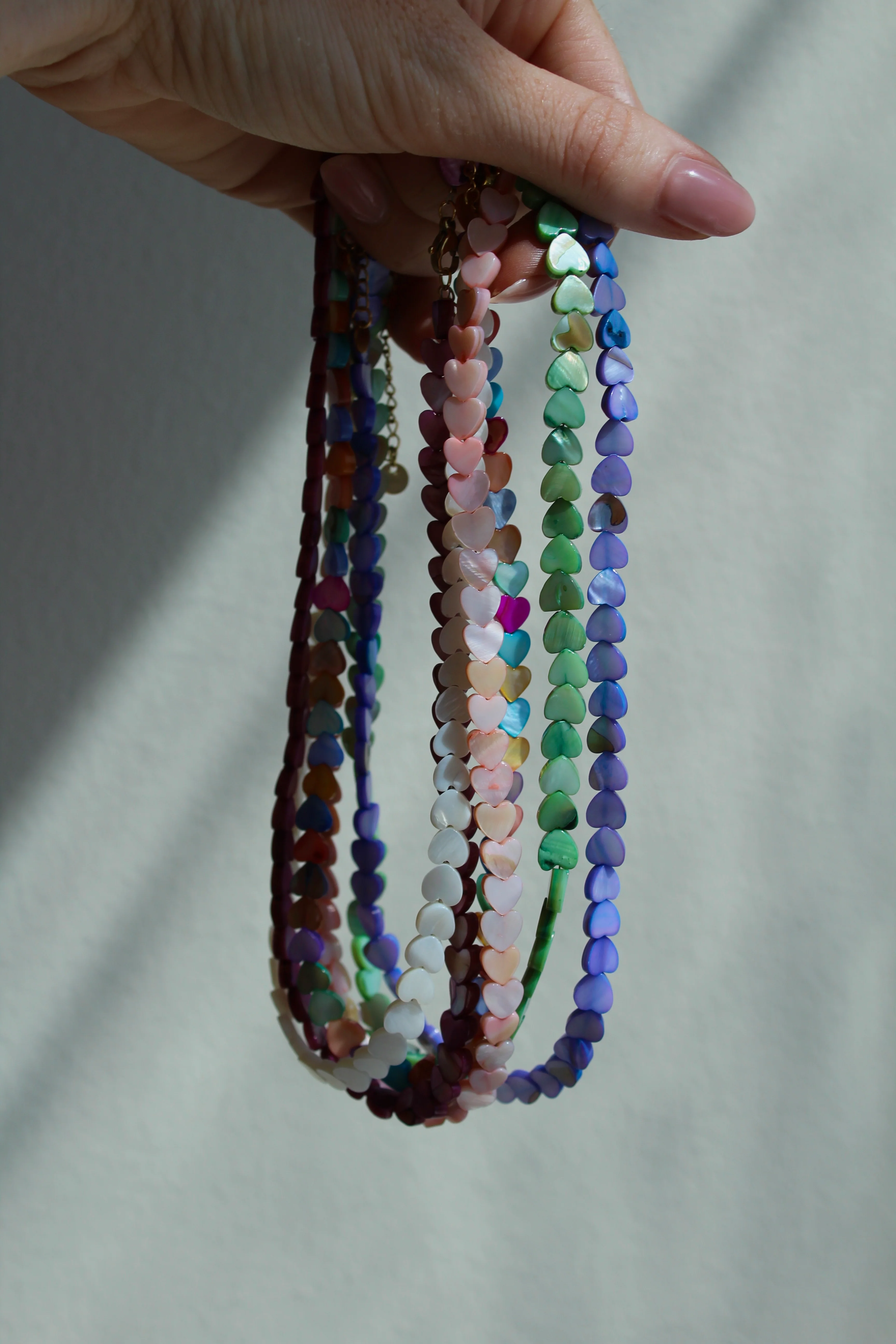 Heart To Heart - Necklace - Natural Stone - Stainless Steel - Image 4