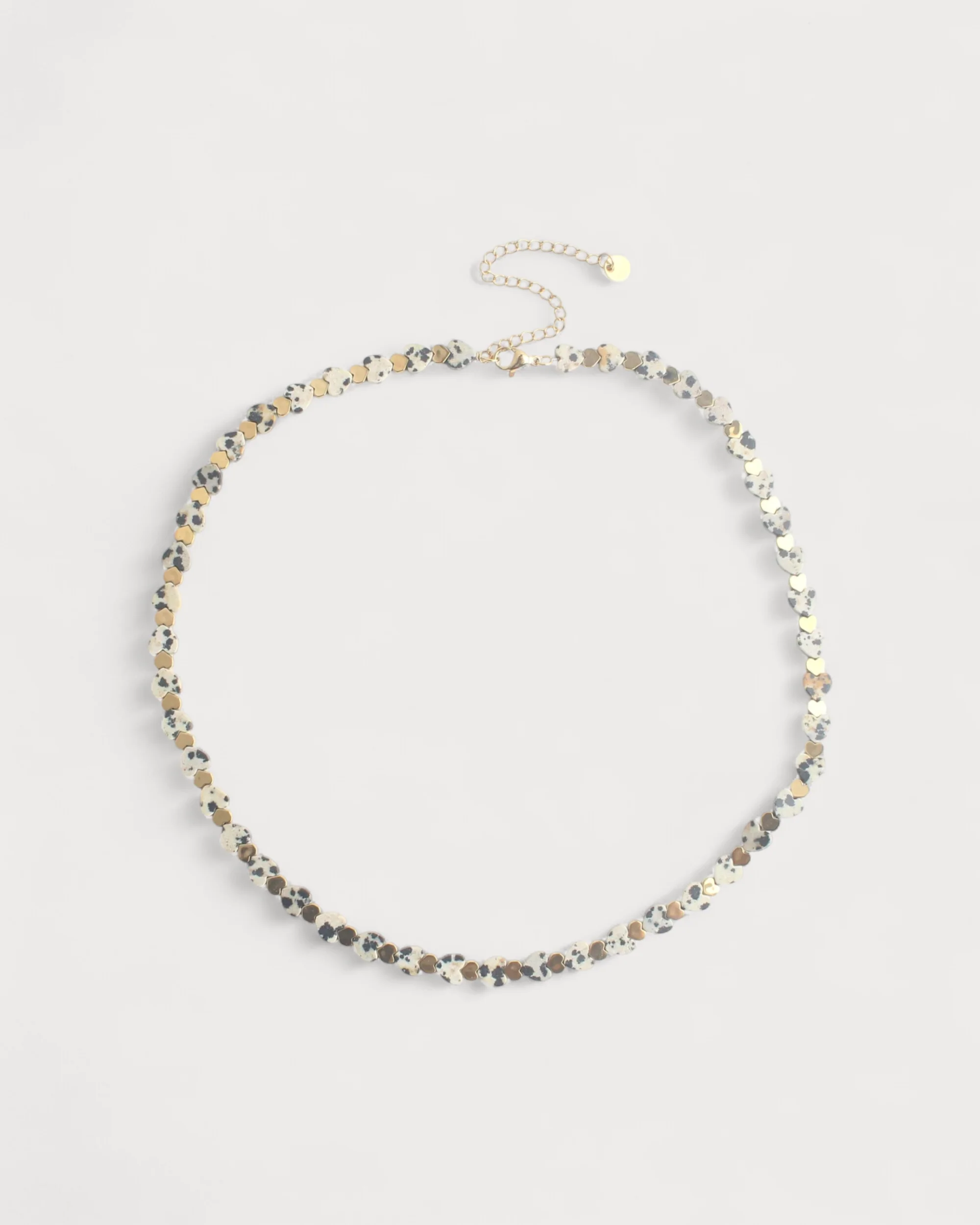 Heart To Heart - Necklace - Natural Stone - Stainless Steel - Image 5