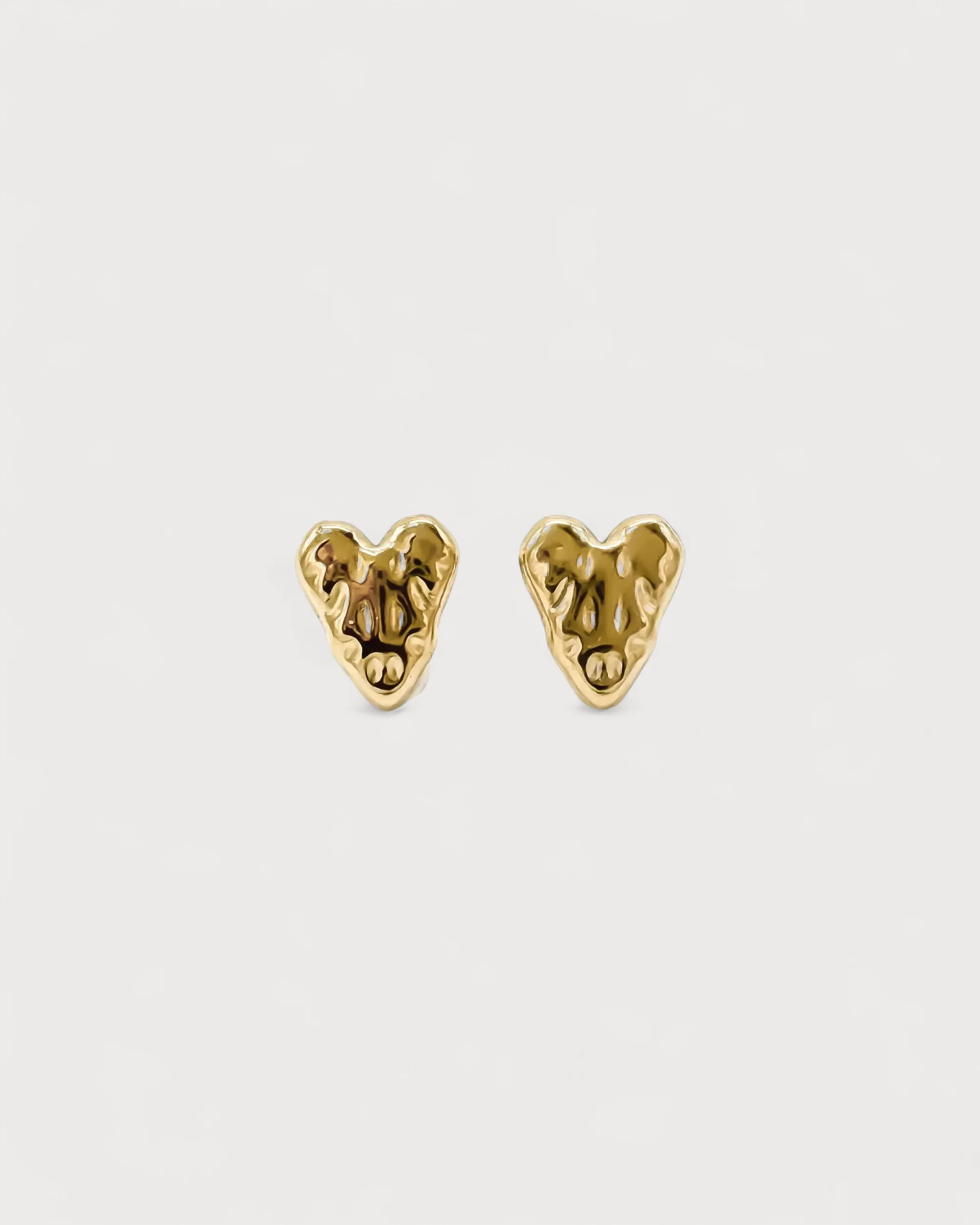 Hearts - Studs - Earrings - Stainless Steel
