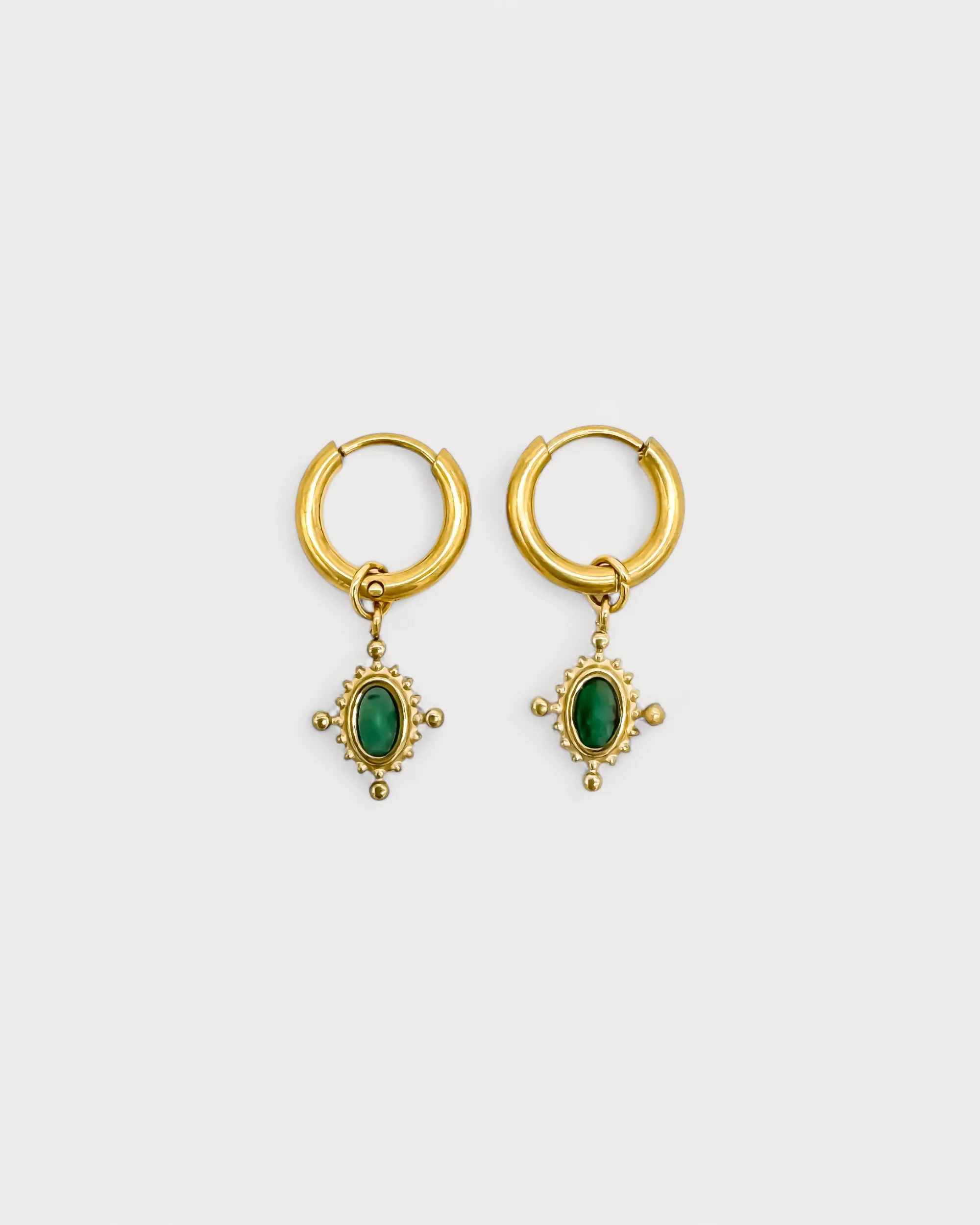 Jaipur - Earrings - Natural Stone - Stainless Steel - Image 3