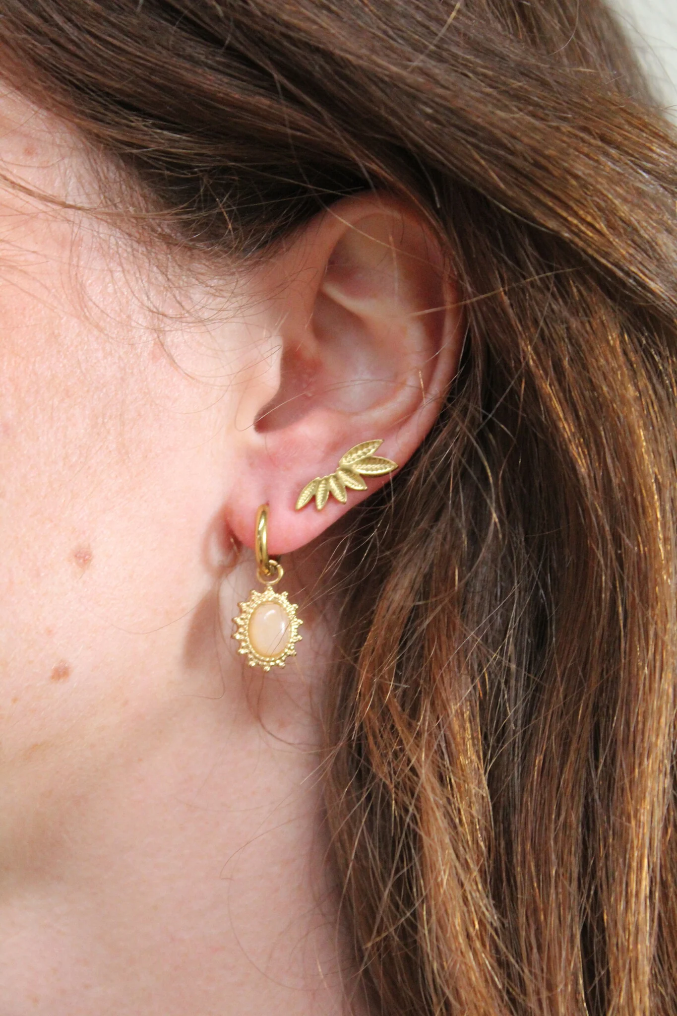 Jolie - Earrings - Natural Stone - Stainless Steel - Image 12