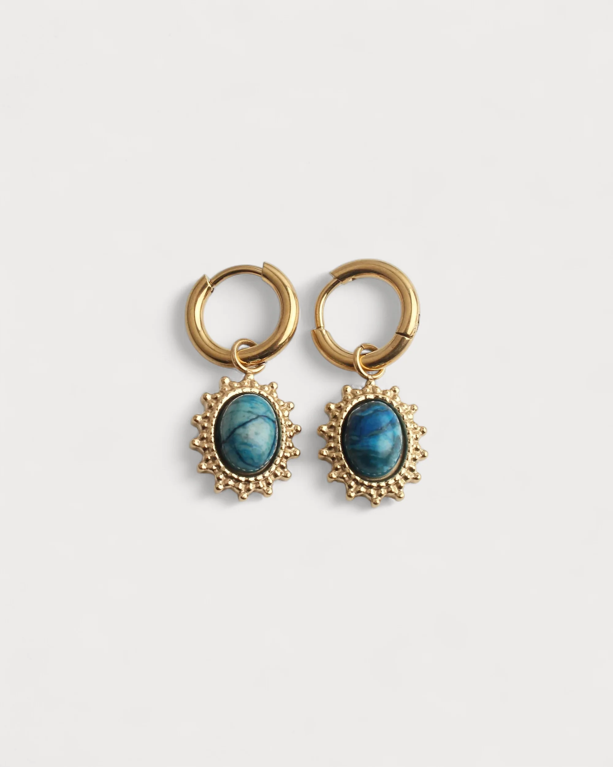 Jolie - Earrings - Natural Stone - Stainless Steel - Image 16