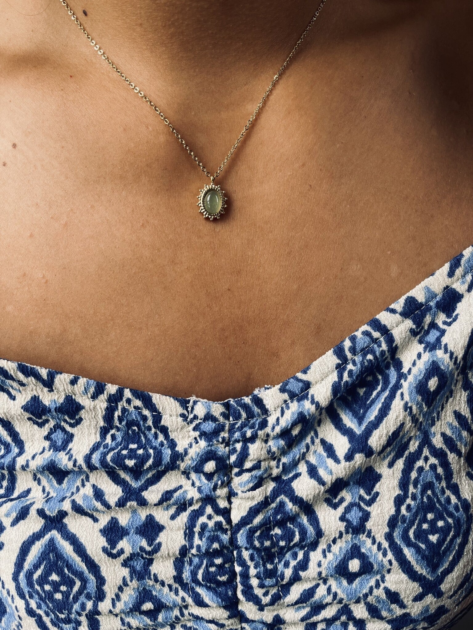Jolie - Necklace - Natural Stone - Stainless Steel - Image 8