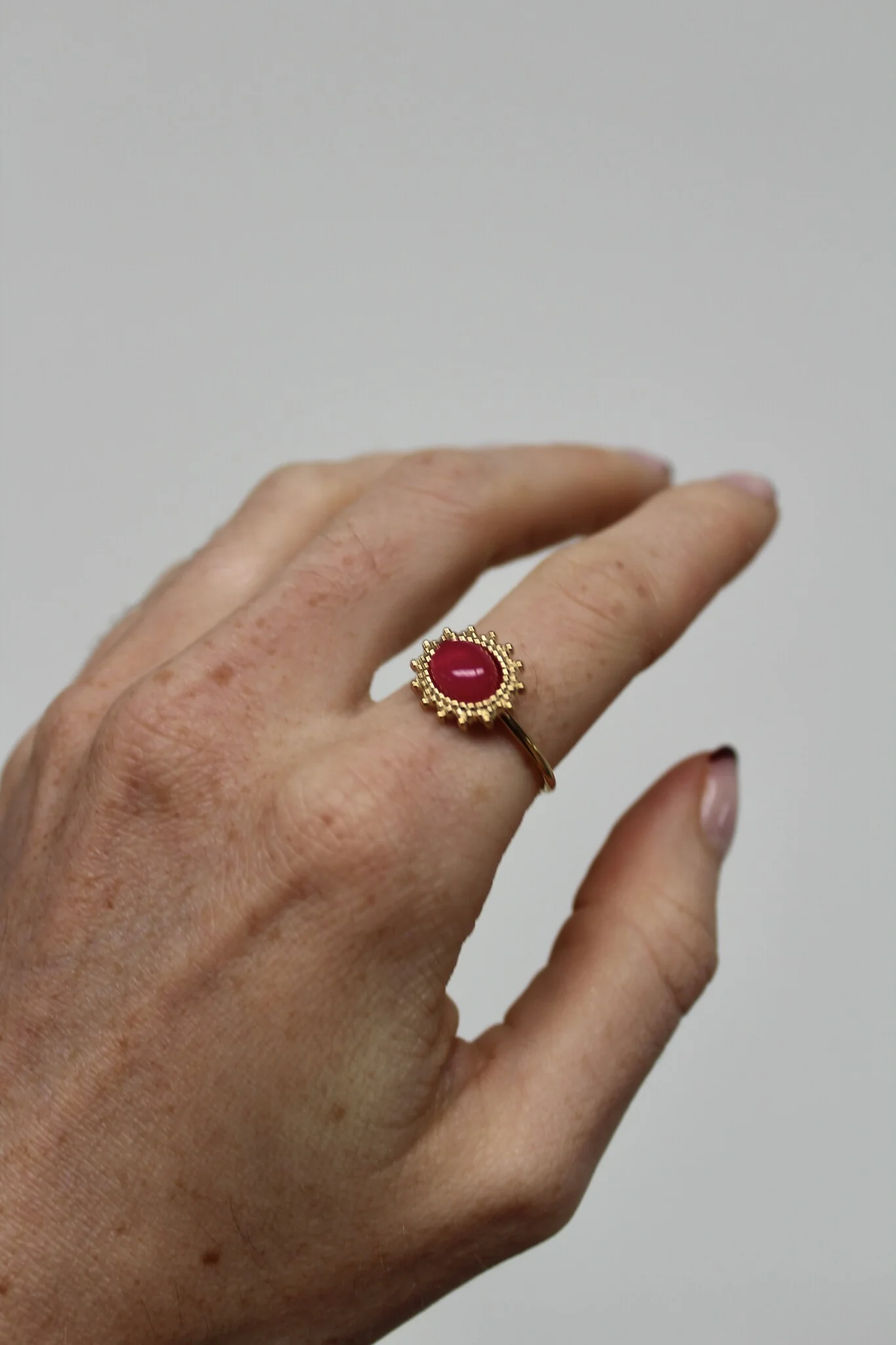 Jolie - Ring - Natural Stone - Stainless Steel - Image 20