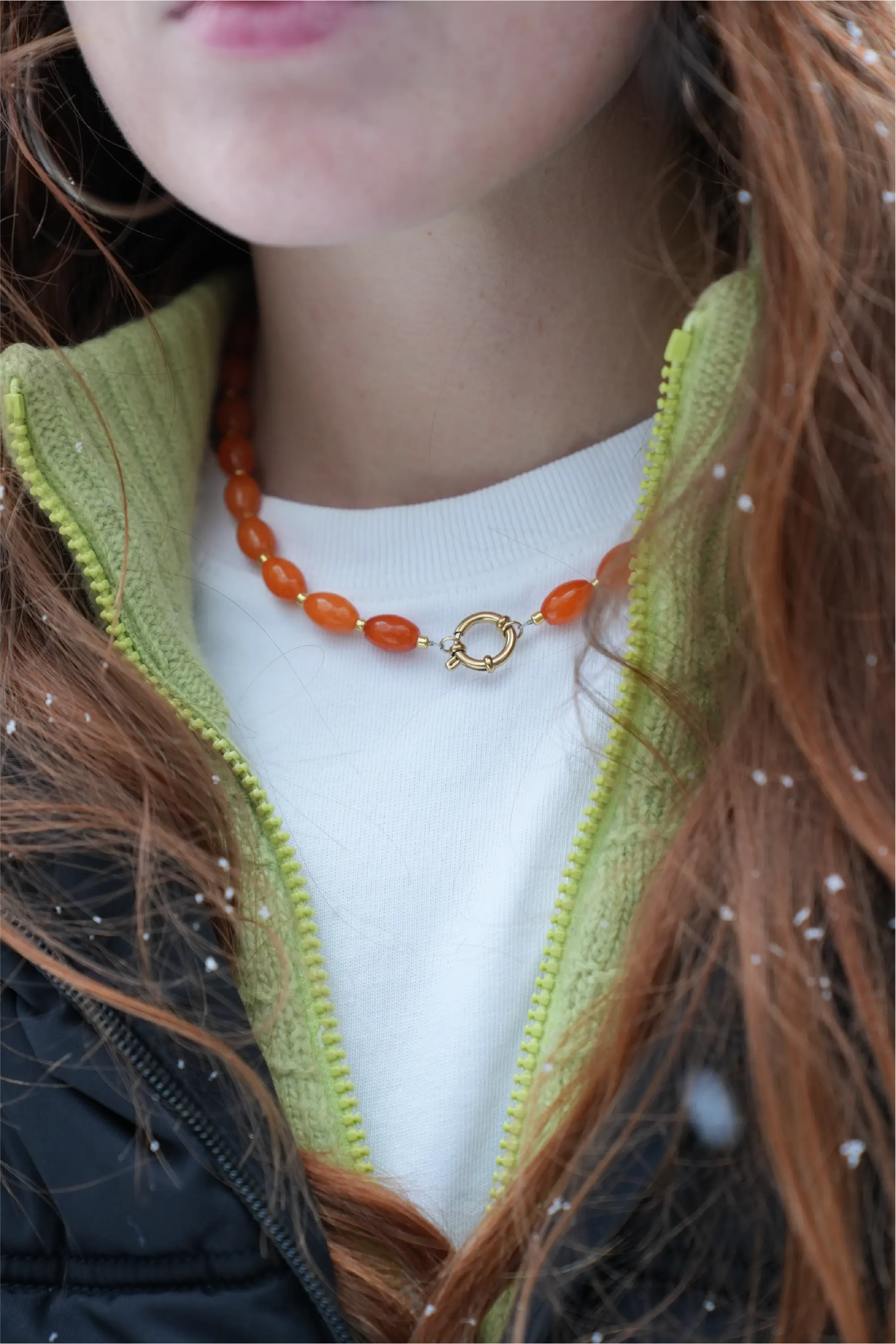 Jossy - Necklace - Natural Stone - Stainless Steel - Image 4