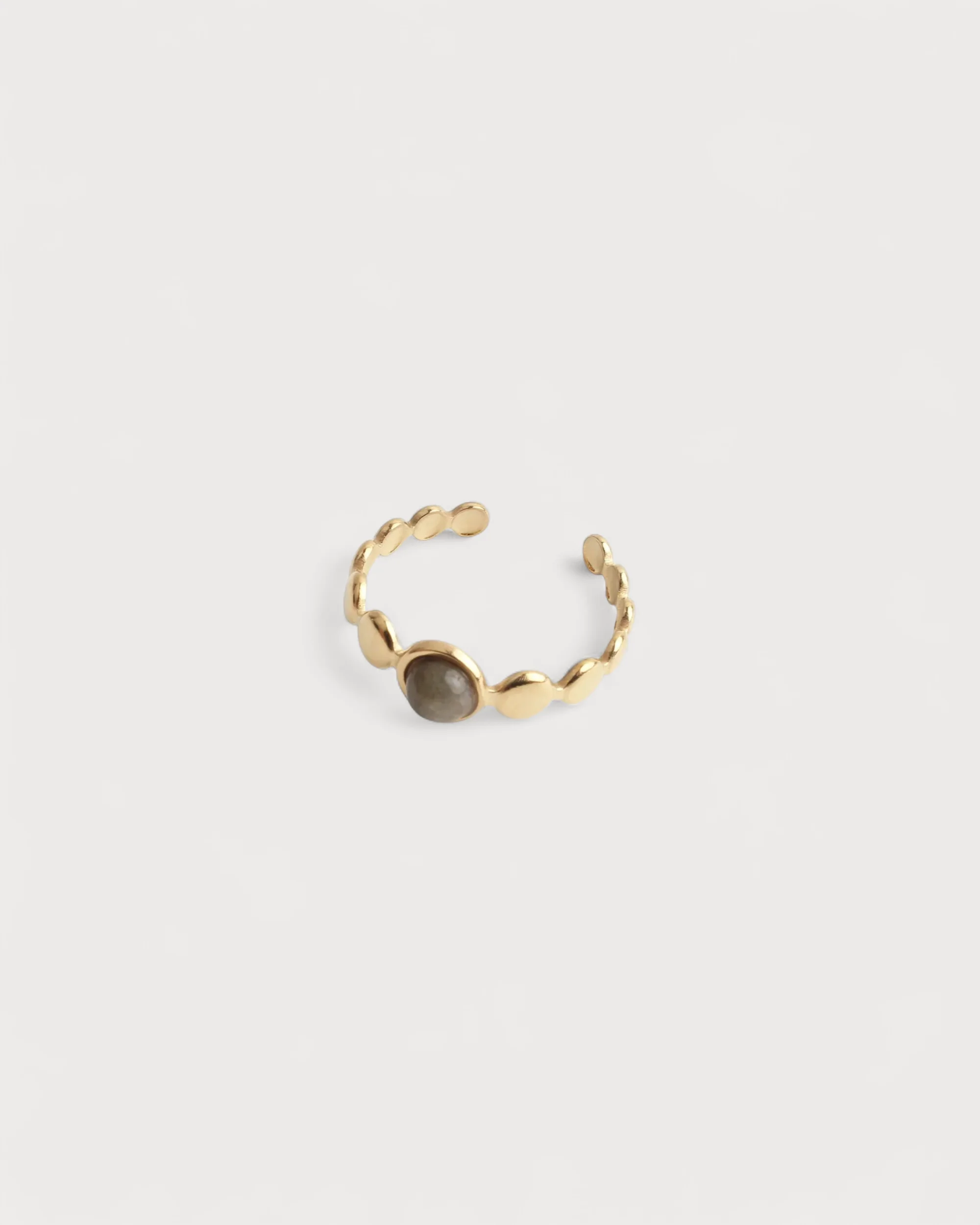 Julietta - Ring - Natural Stone - Stainless Steel - Adjustable - Image 3