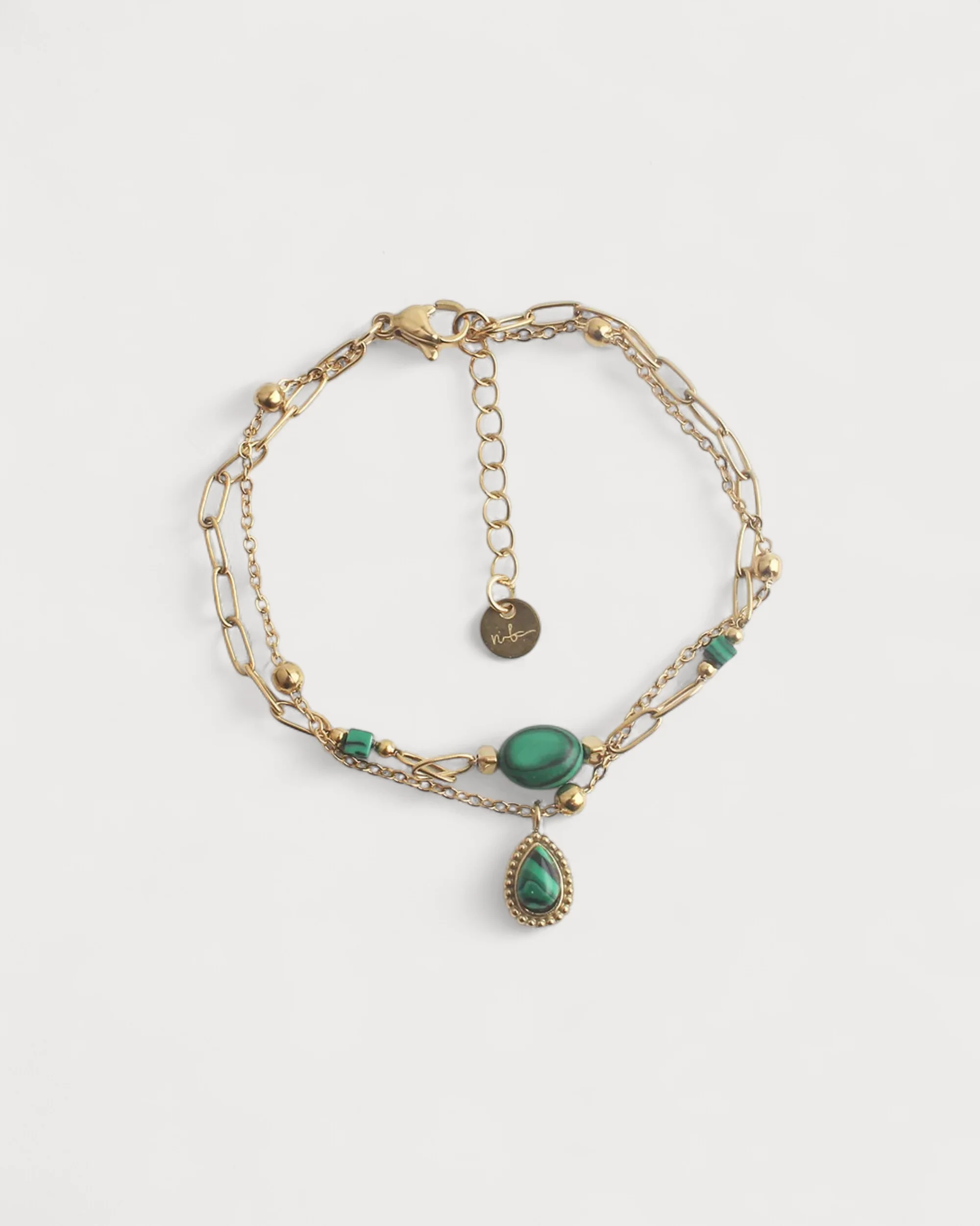 Kela - Bracelet - Natural Stone - Stainless Steel - Image 4