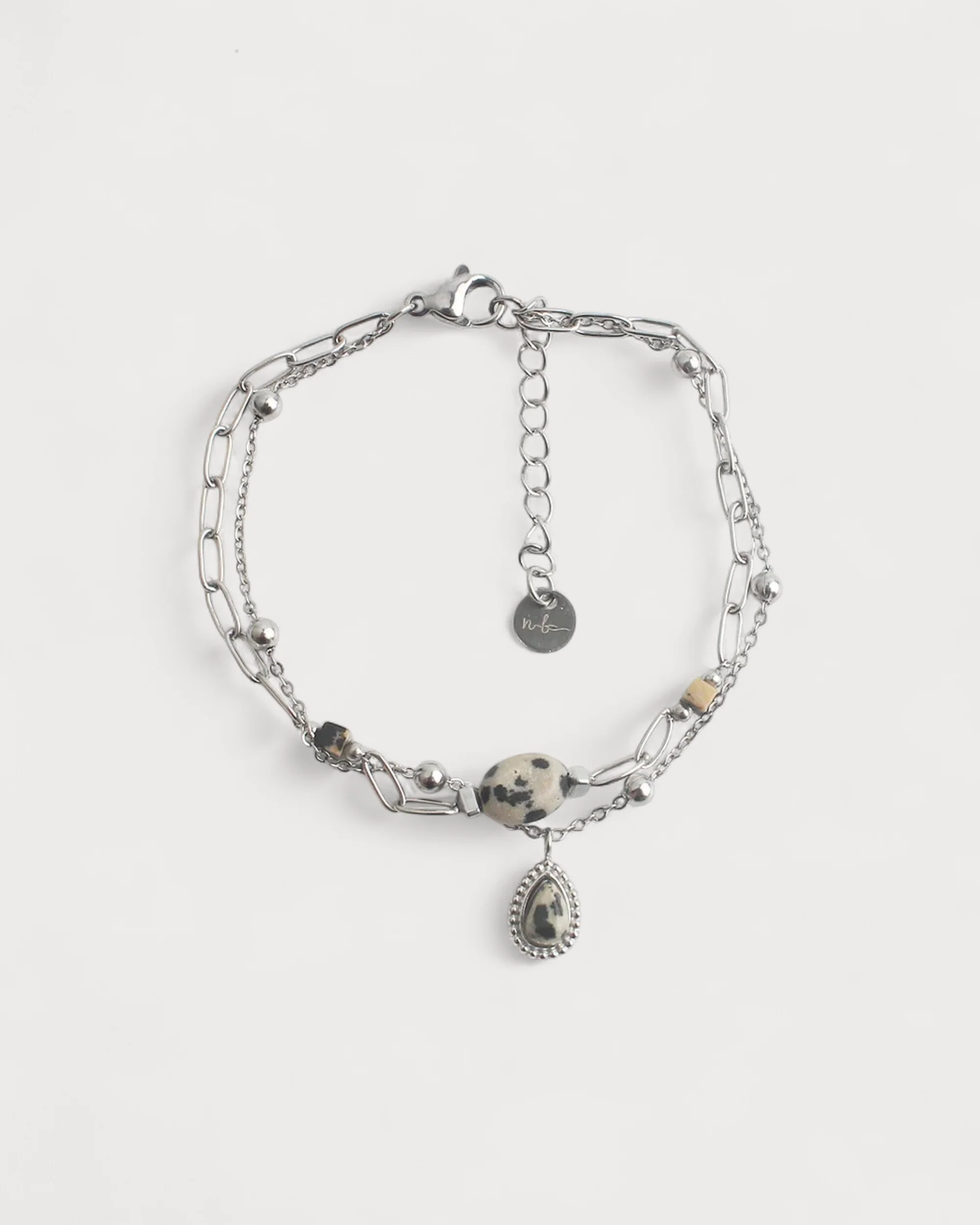 Kela - Bracelet - Natural Stone - Stainless Steel - Image 6