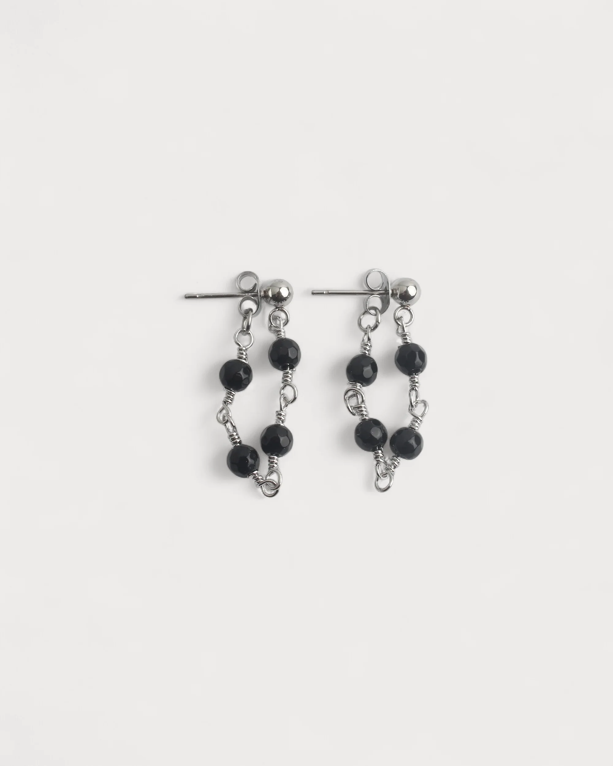 Léa - Earrings - Natural Stone - Stainless Steel - Image 5