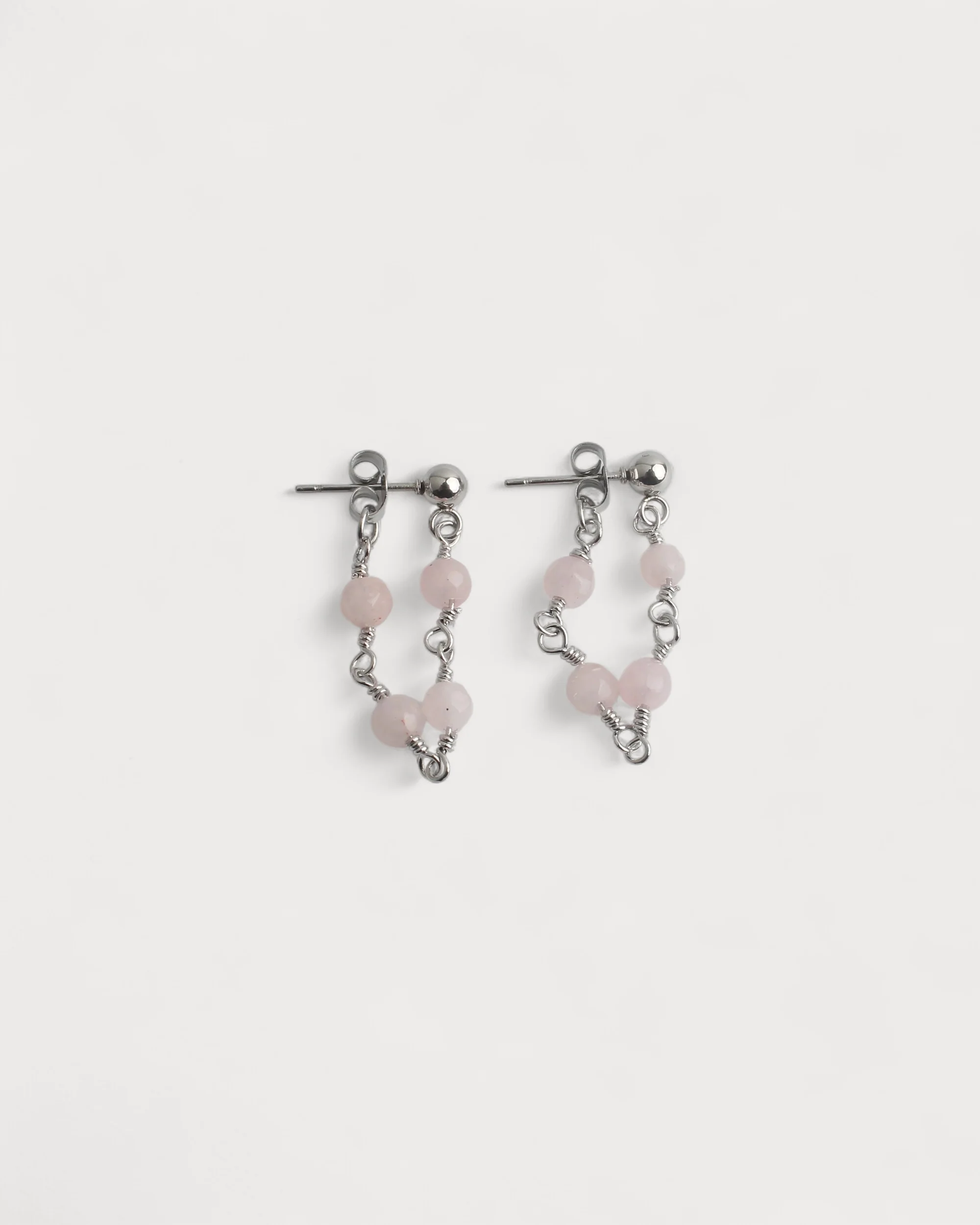 Léa - Earrings - Natural Stone - Stainless Steel - Image 6