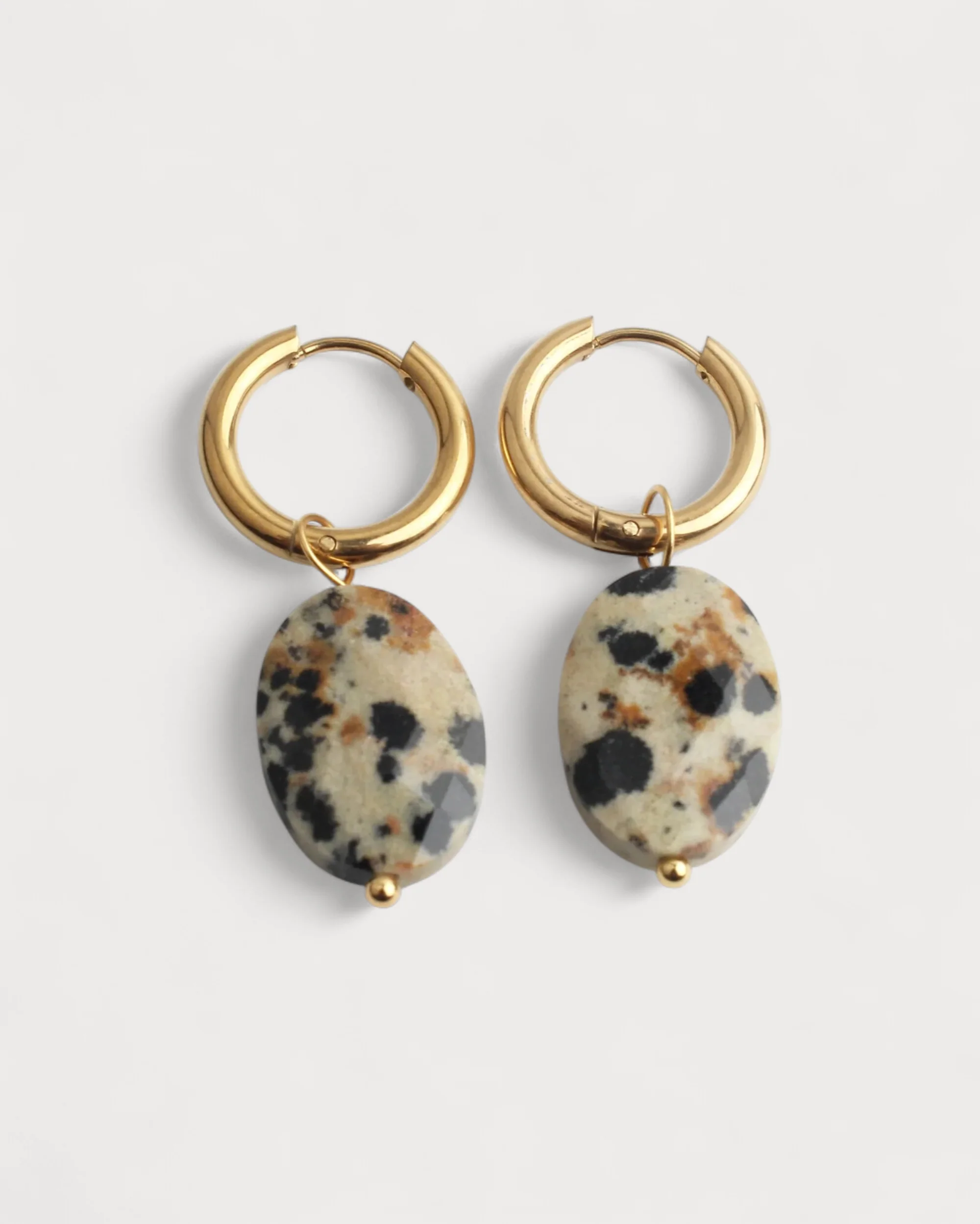 Lieze - Earrings - Natural Stone - Stainless Steel - Image 3