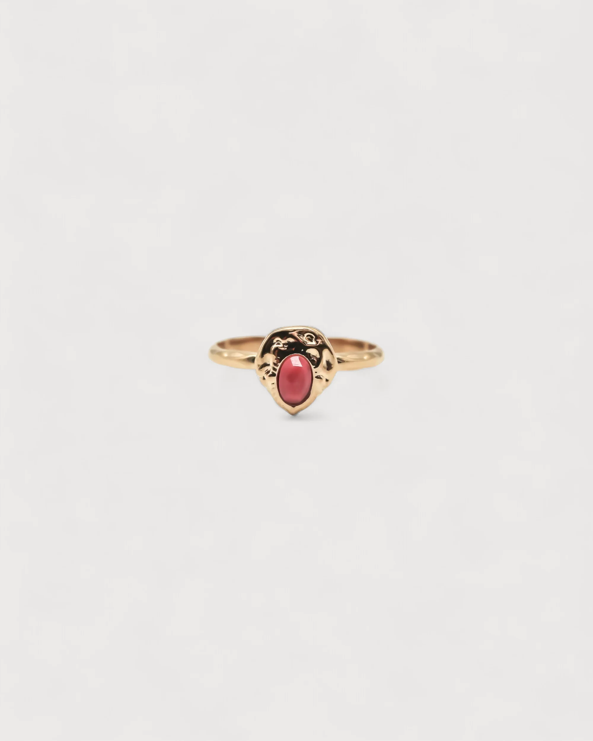 Liria - Ring - Natural Stone - Stainless Steel - Adjustable - Image 3