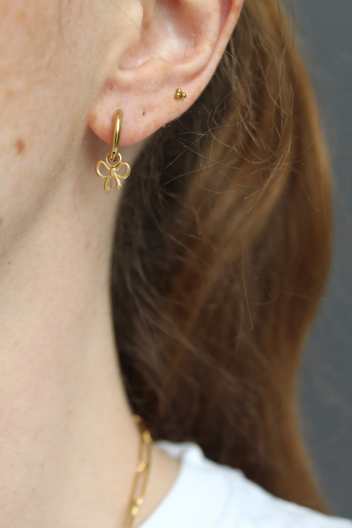 Little Bow - Earrings - Stainless Steel - Image 2